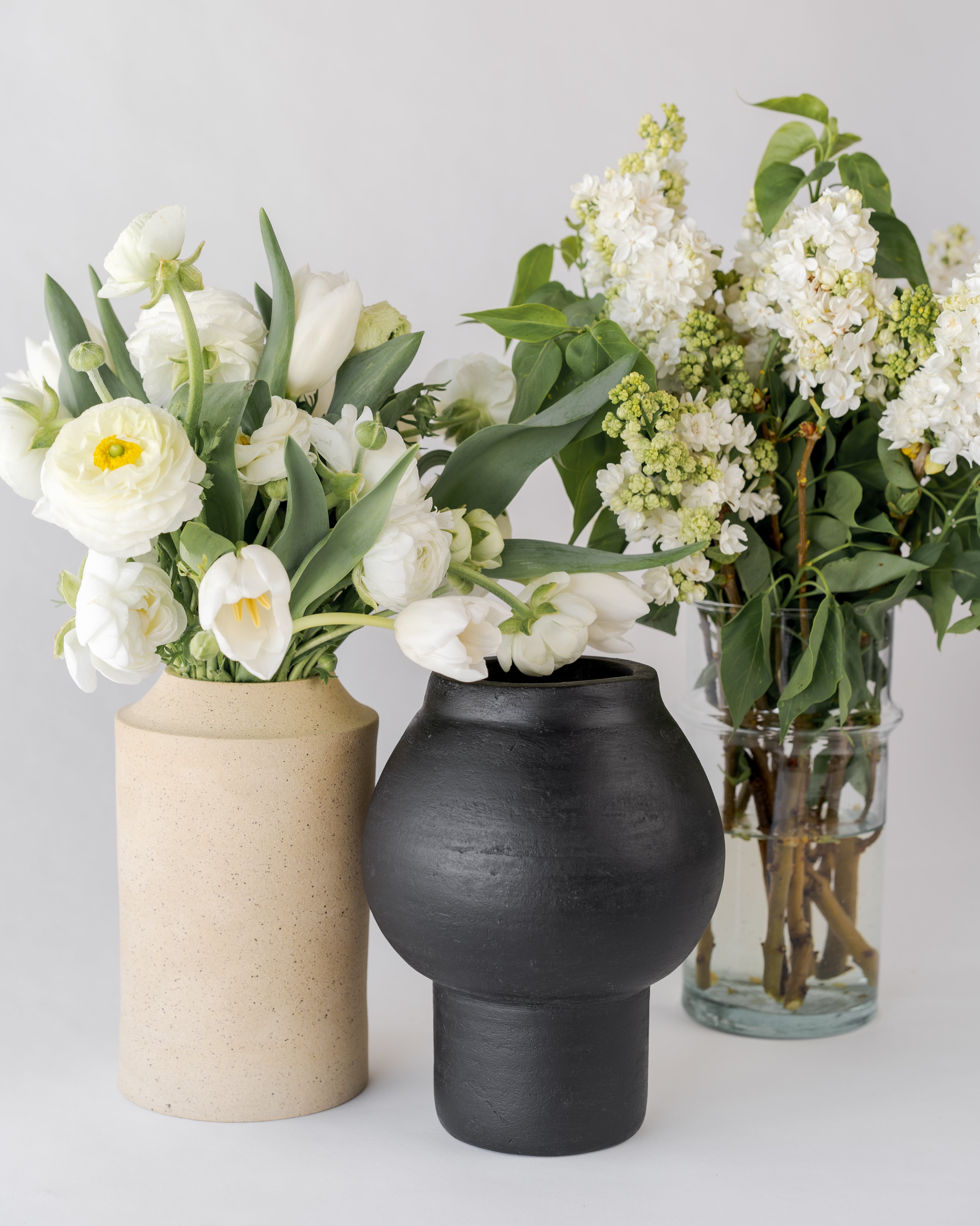 Black Terracotta Vase