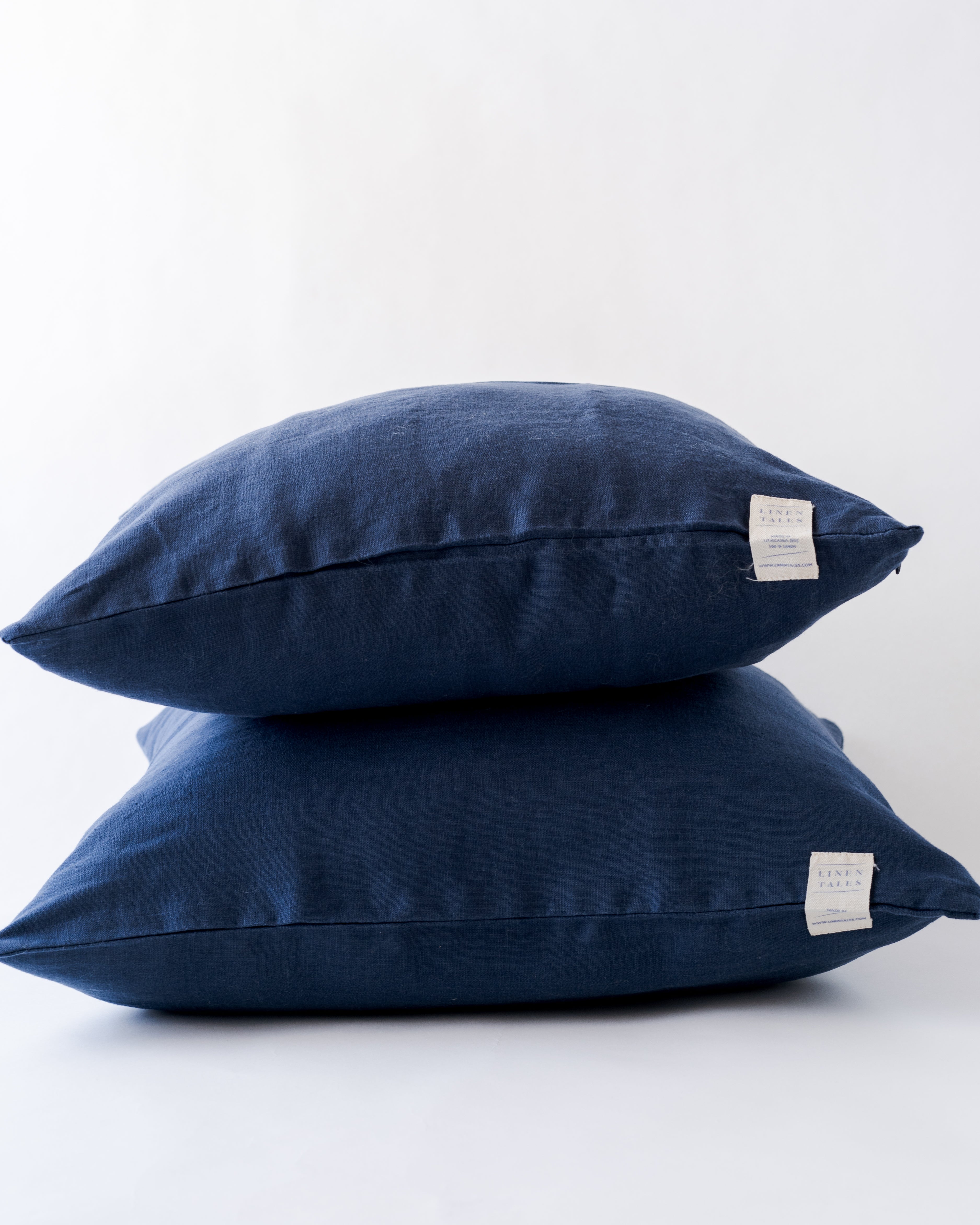 Linen Pillow Cover, Navy