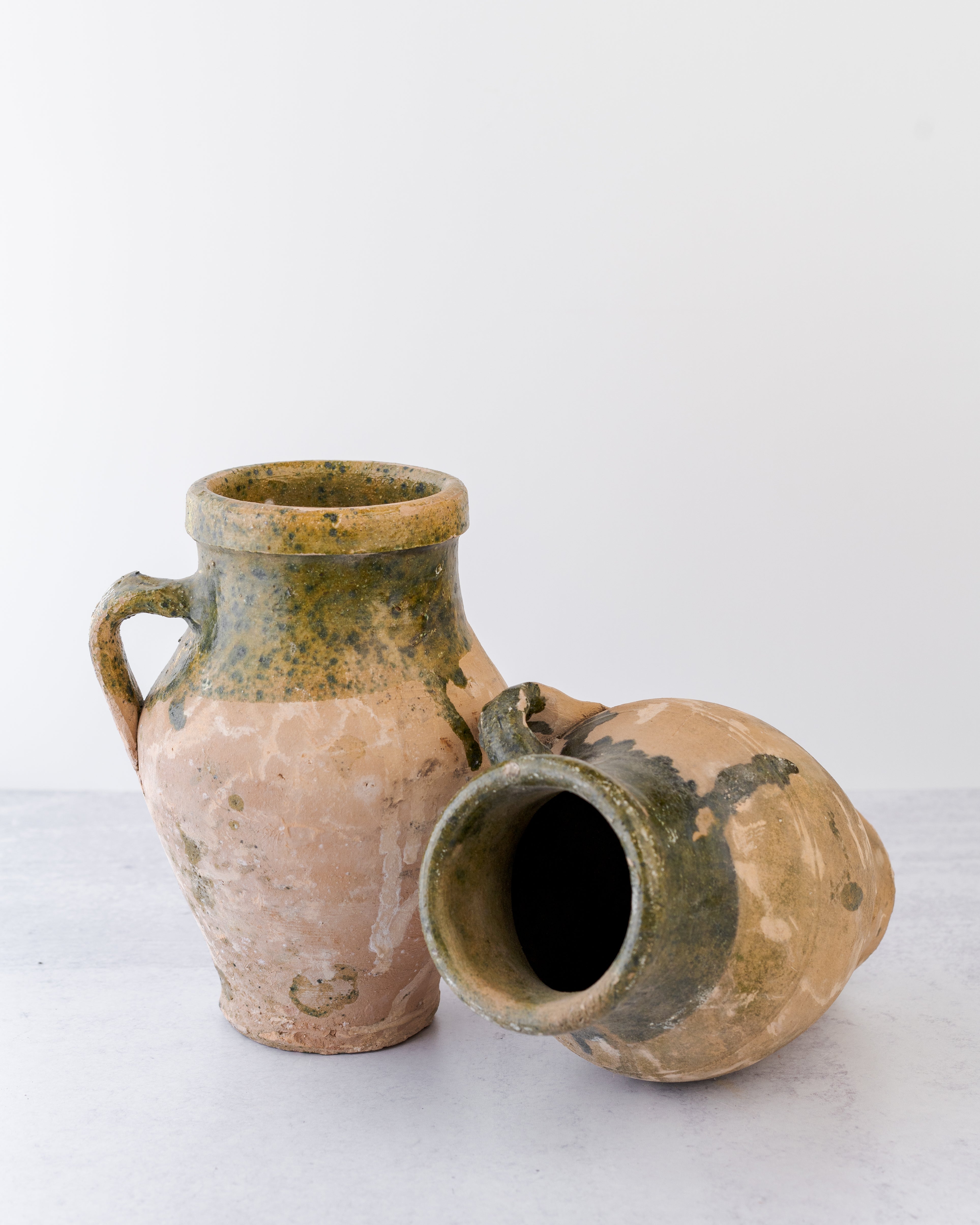 Found Green Amphora Jug