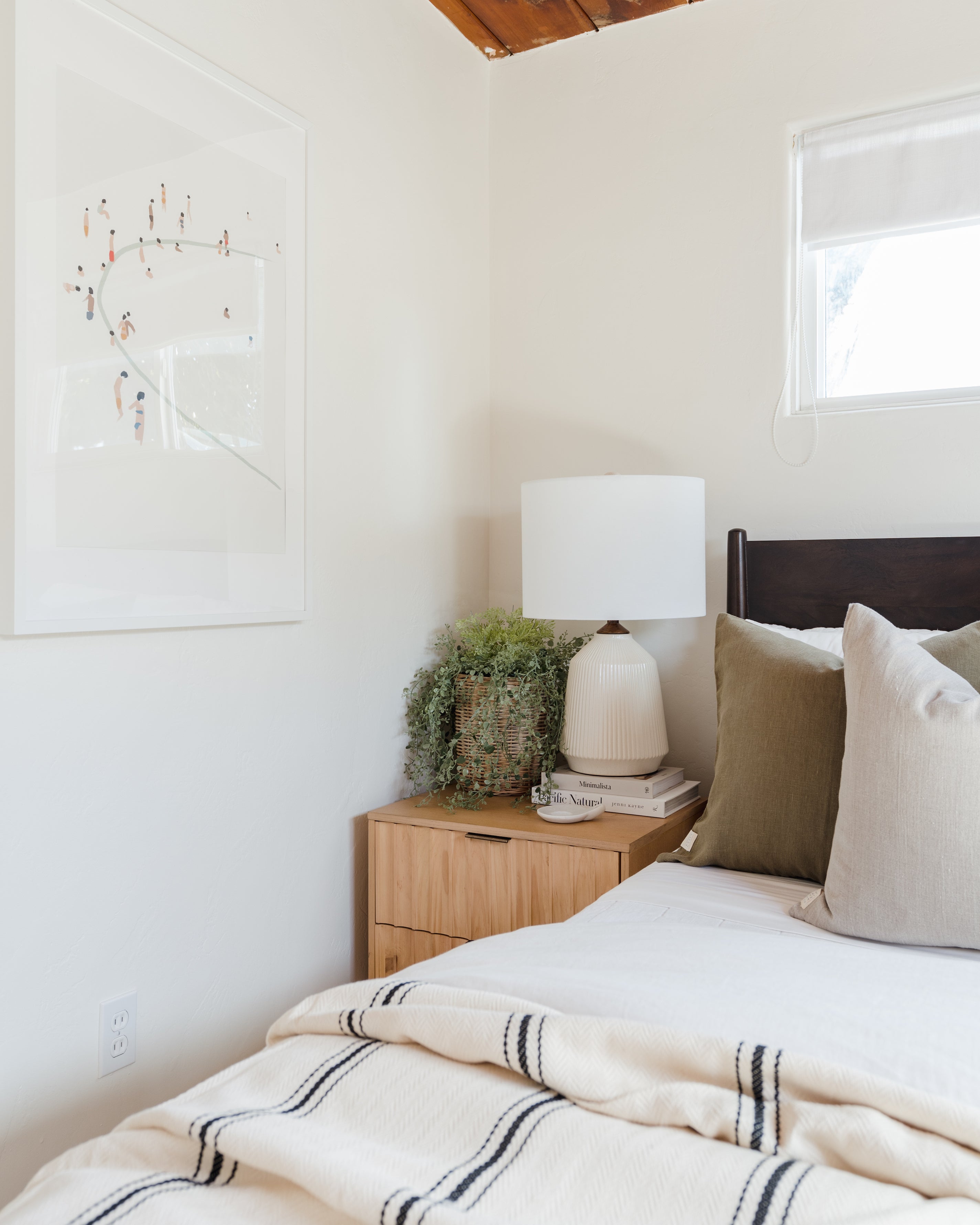 Linen Pillow Cover, Olive