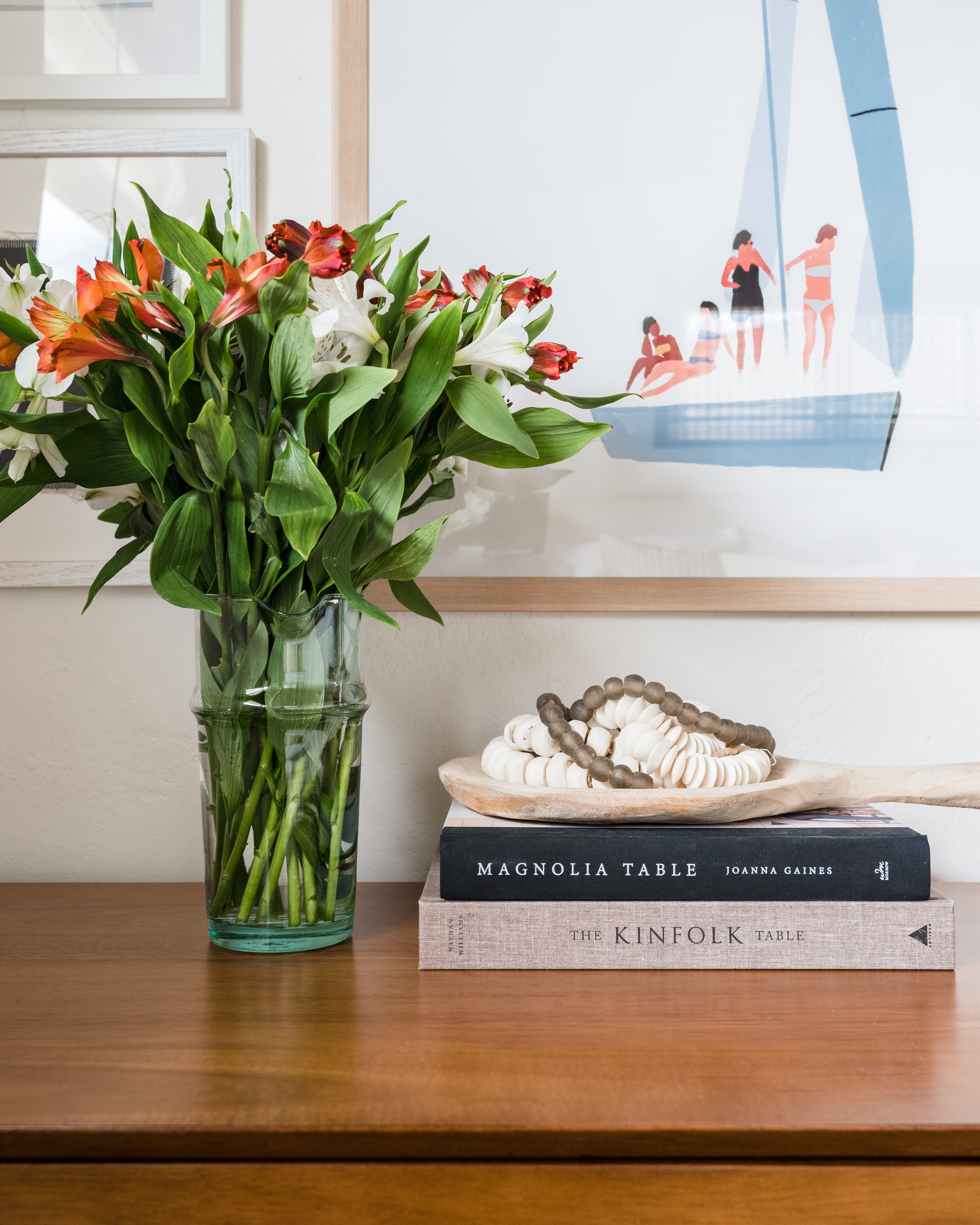 White Saucer Bone Beads