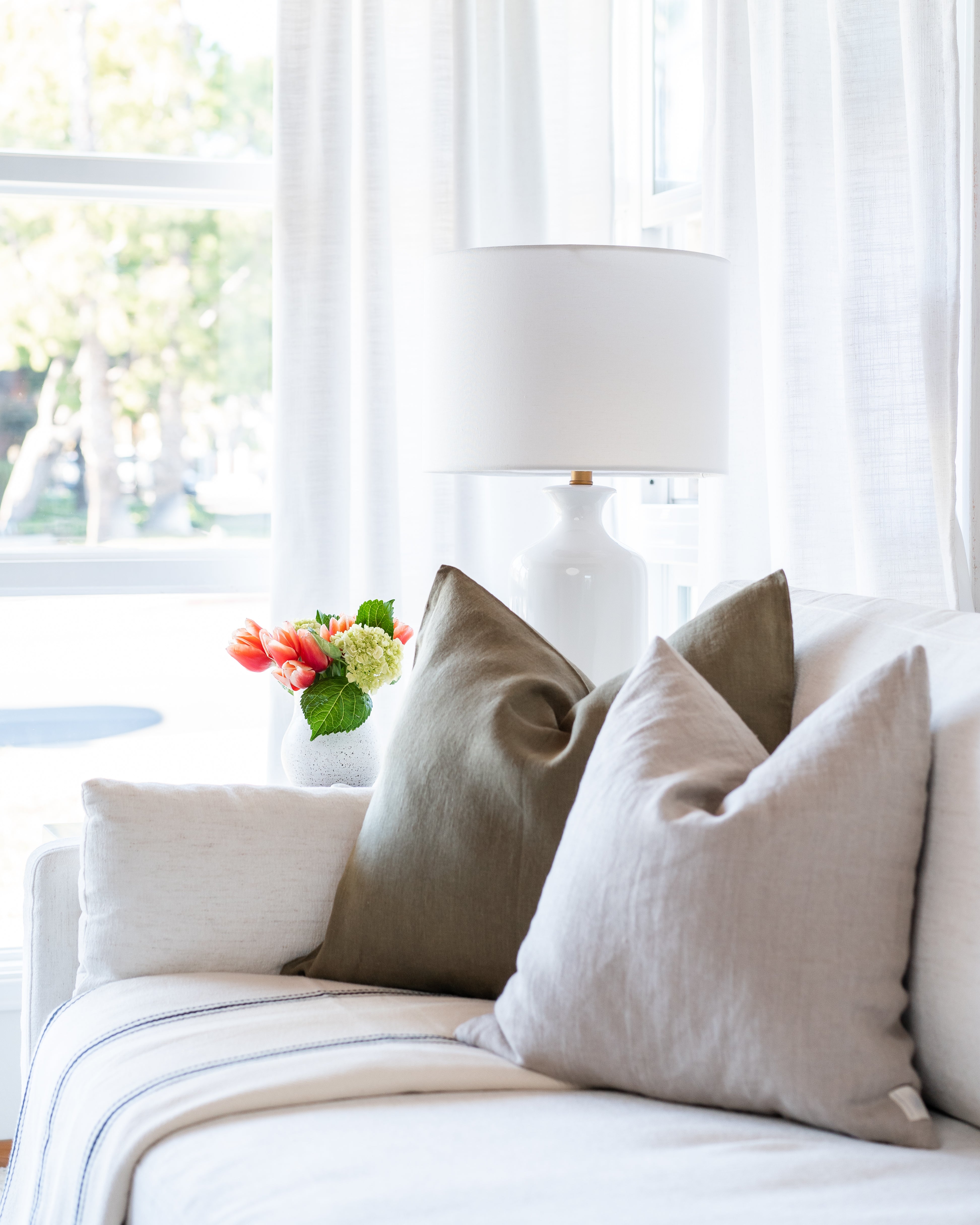 Linen Pillow Cover, Natural