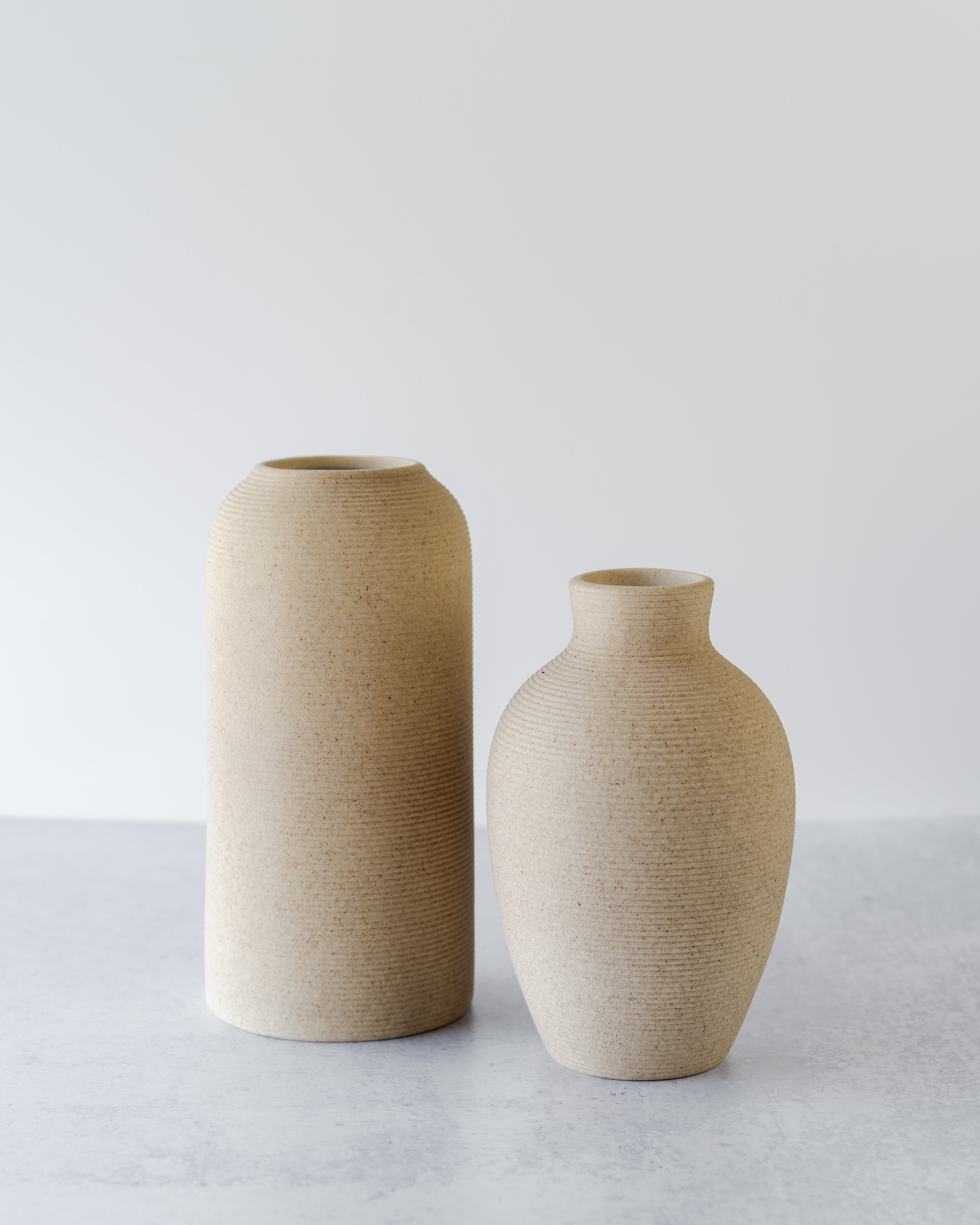 Modern Vase, Tan