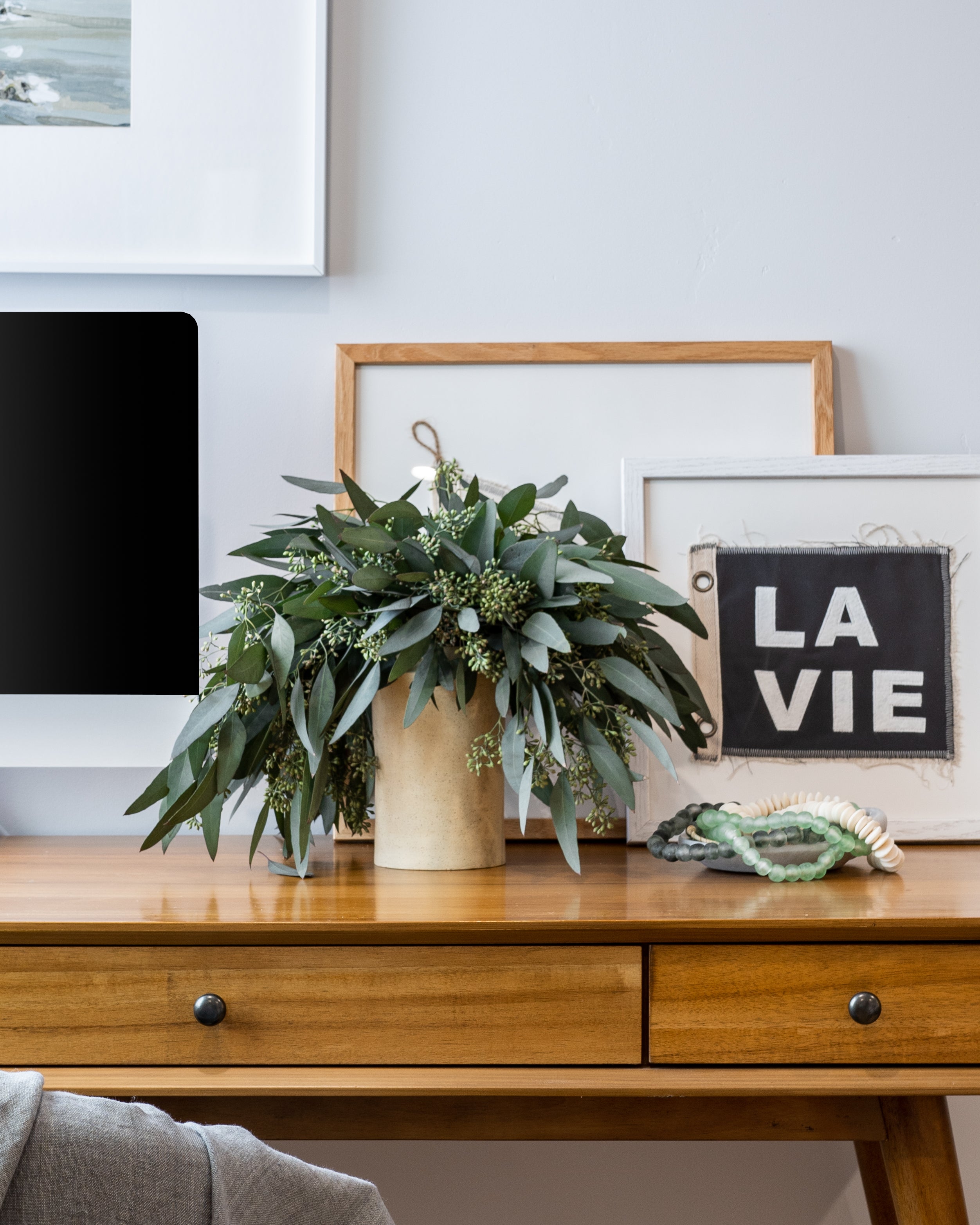 Green Aqua Glass Beads