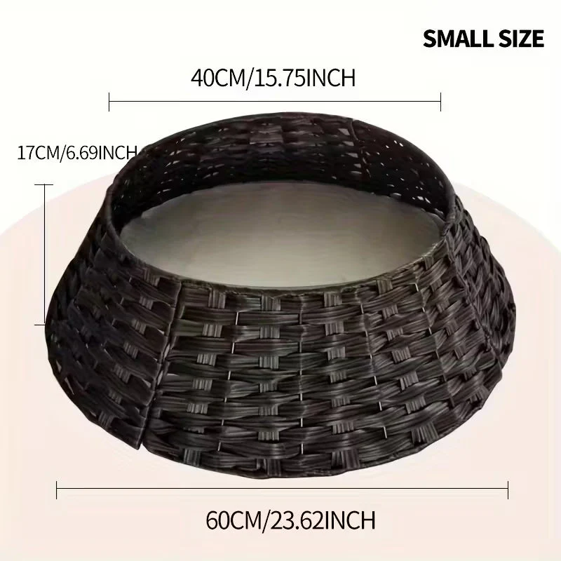 PE Imitation Christmas Tree Fence, Festive Tree Skirt, Home & Kitchen Decor, Holiday Seasonal Arrangement, Christmas Tree Stand, Durable & Easy to Clean, Halloween