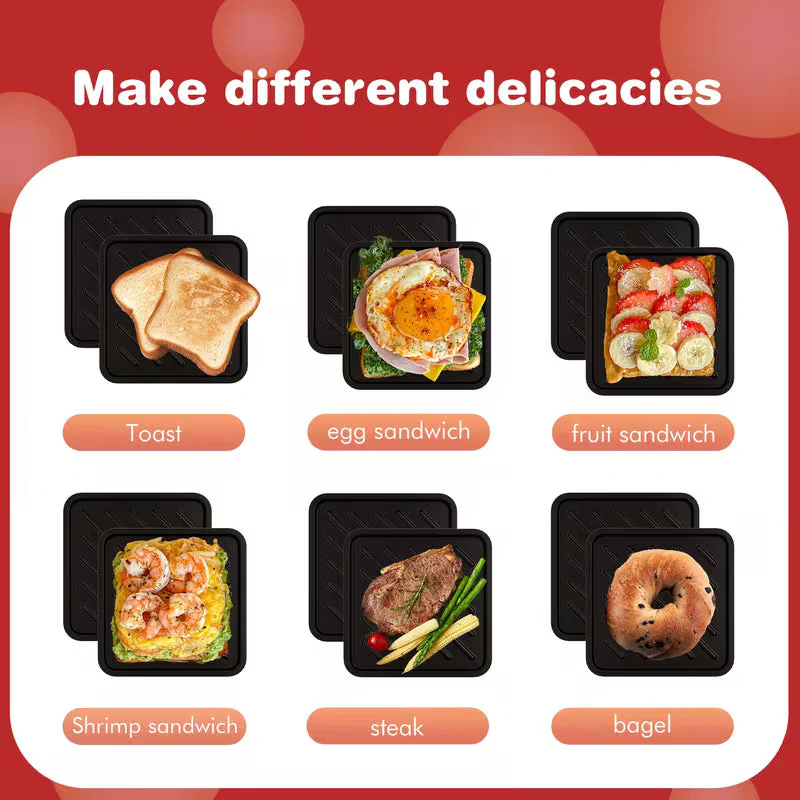 Microwave Sandwich Maker, Bread Baking Tray, No Oven Required, Can Bake Crispy Bread, Universal Microwave Food Grade Non-Stick Baking Tray, Can Also Be Used to Bake Ribs, Chicken Wings, Steaks, Sausages, Fish Steaks, Etc.