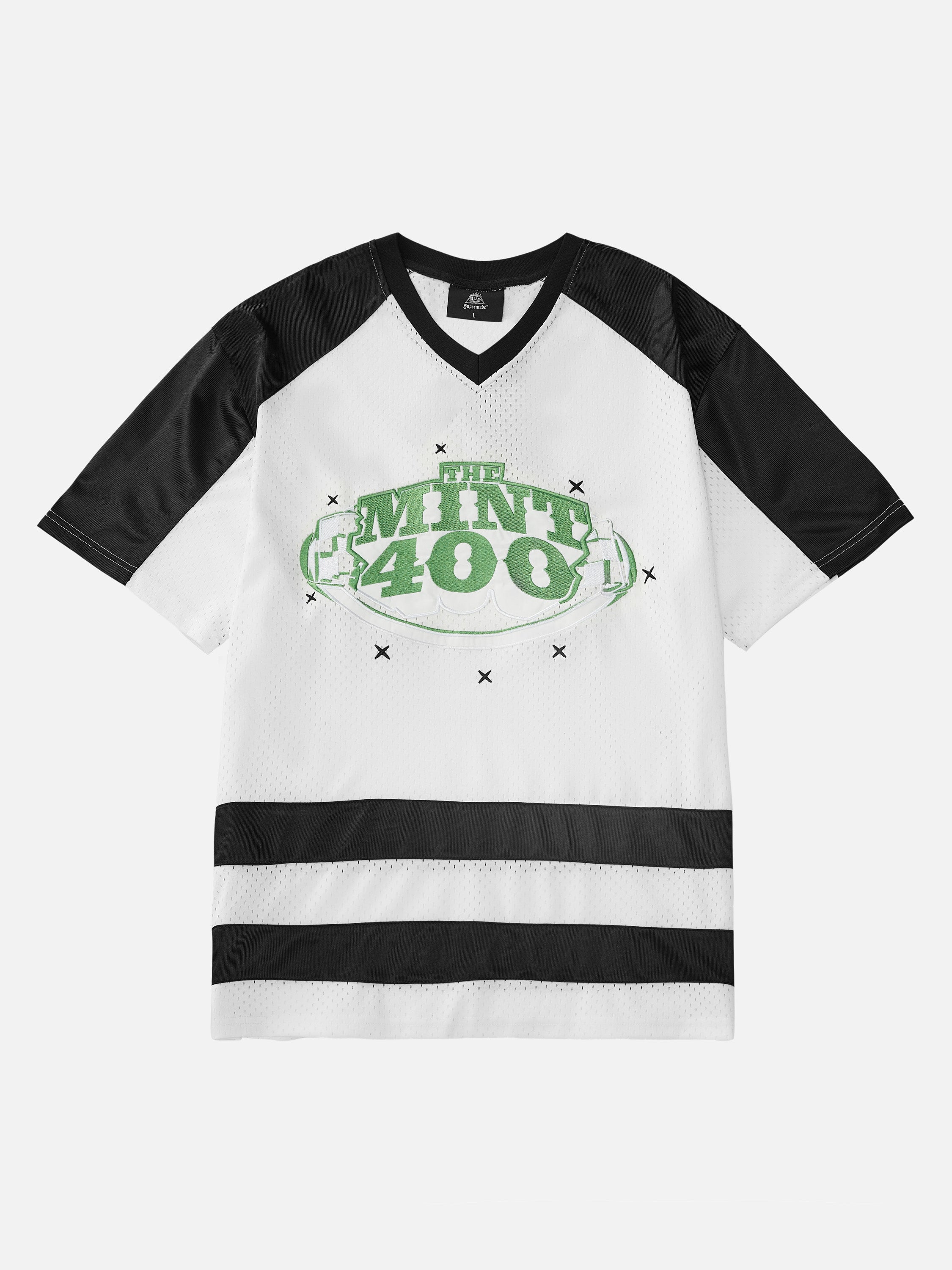 The Supermade Alphabet Color Stripes Short-Sleeve Jersey