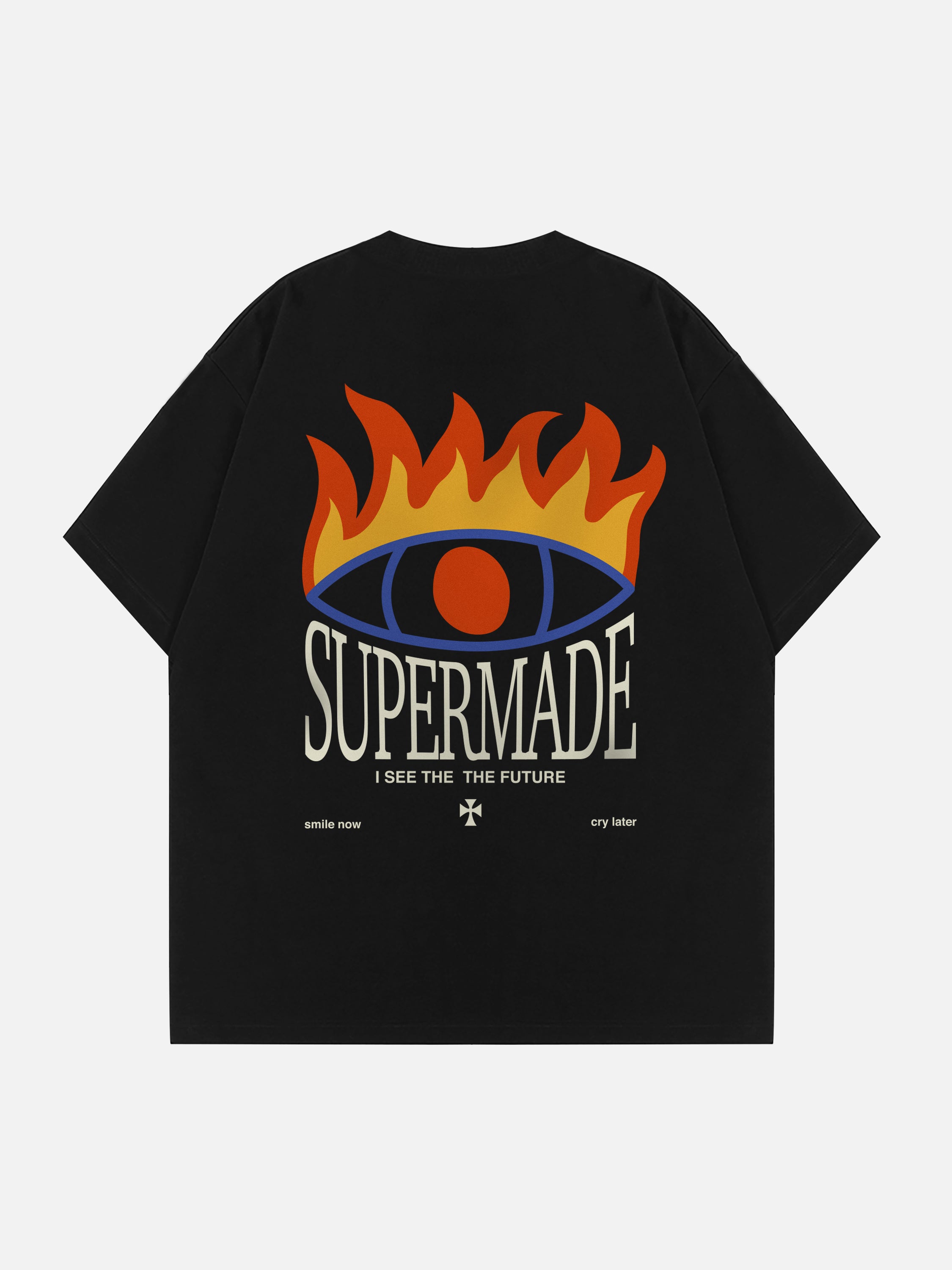 The Supermade God's Eye and Letter Print T-shirt