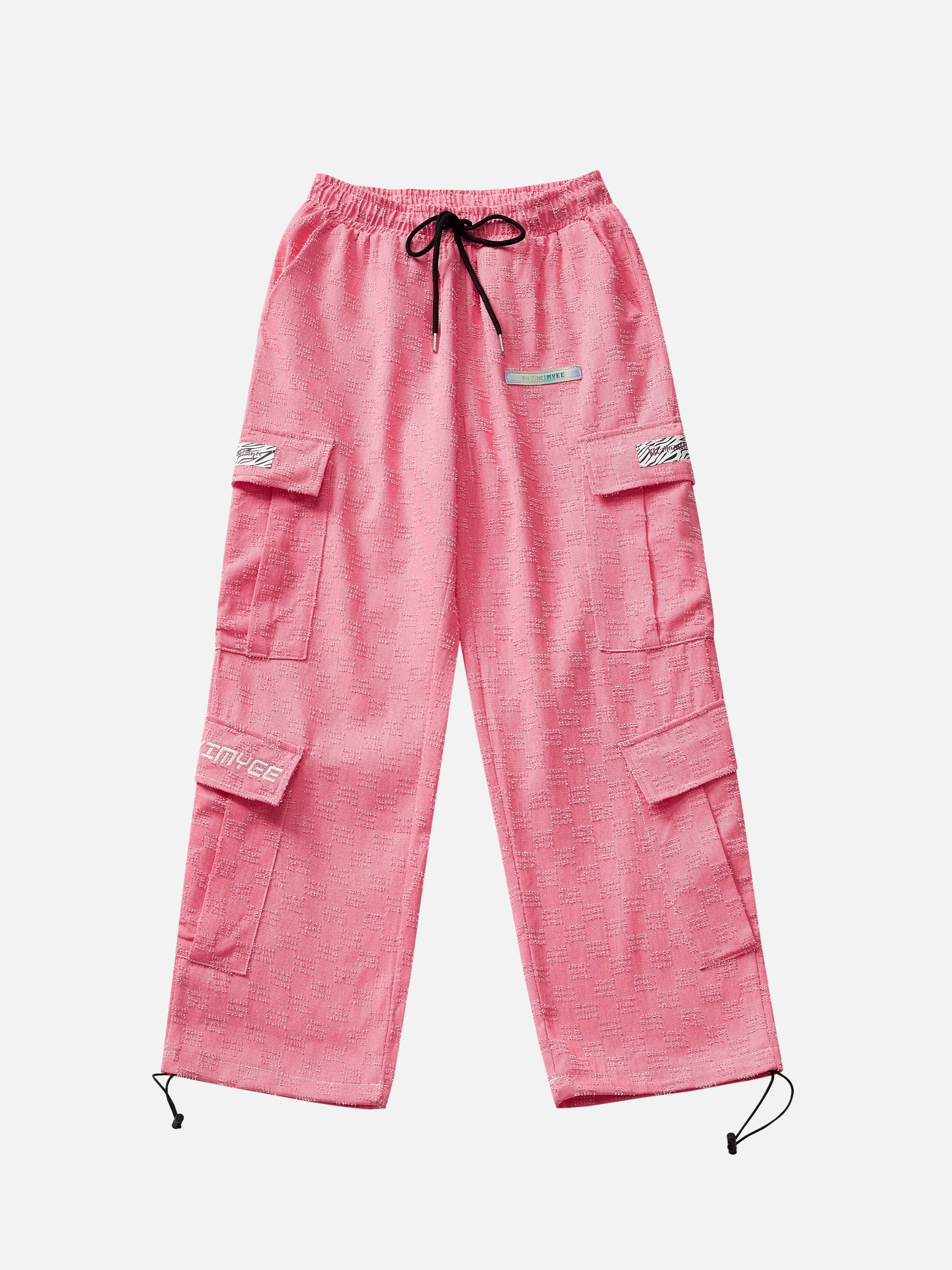 The Supermade Pink Multi-Pocket Jacquard Jeans -1199