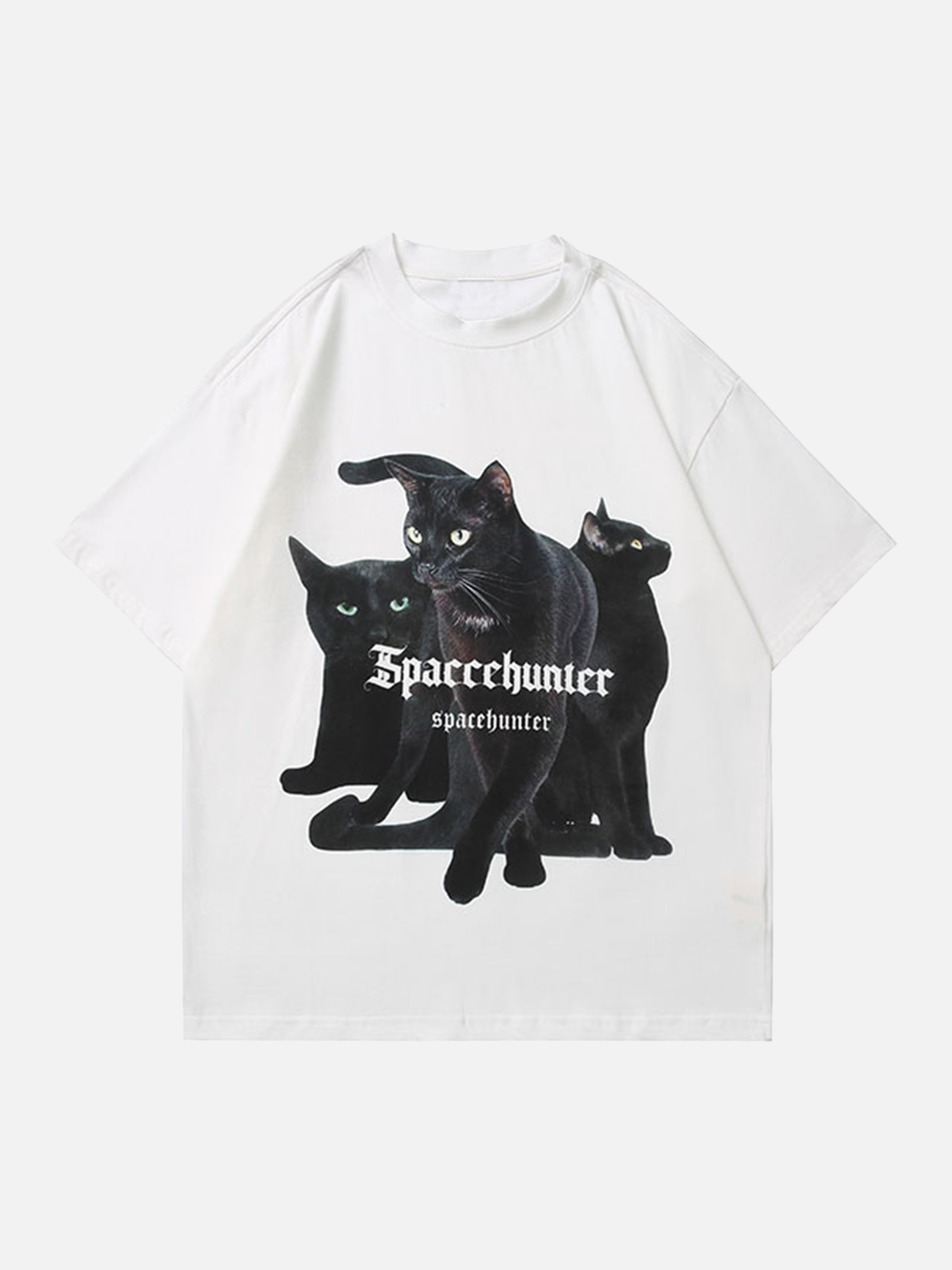 The Supermade Black Cat Print T-shirt