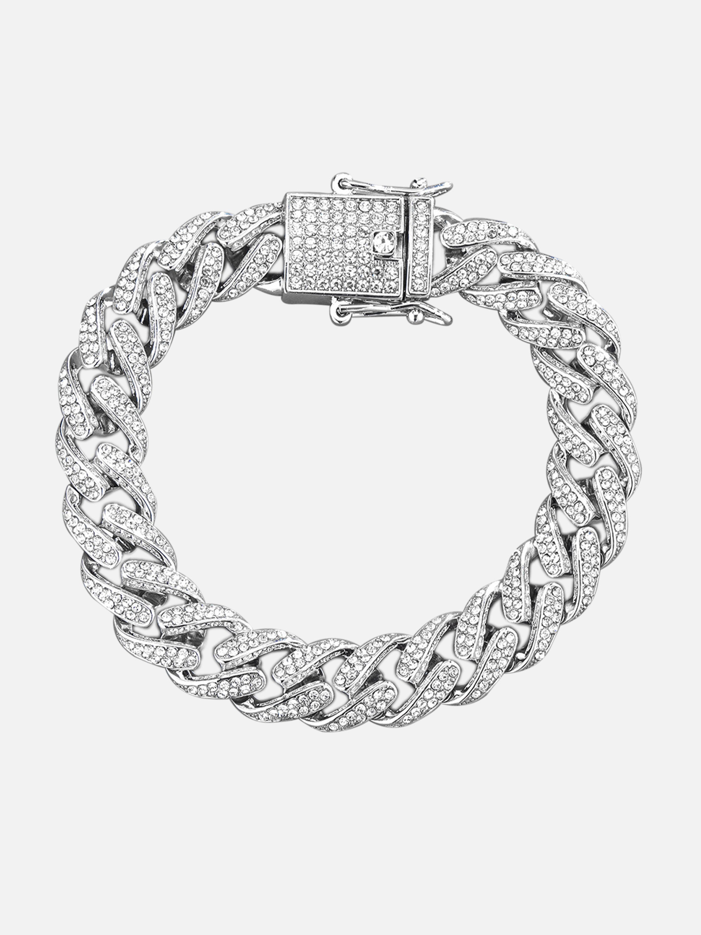 The Supermade Hip-hop Cuban Chain Ice Out Link Chain Jewelry -1174