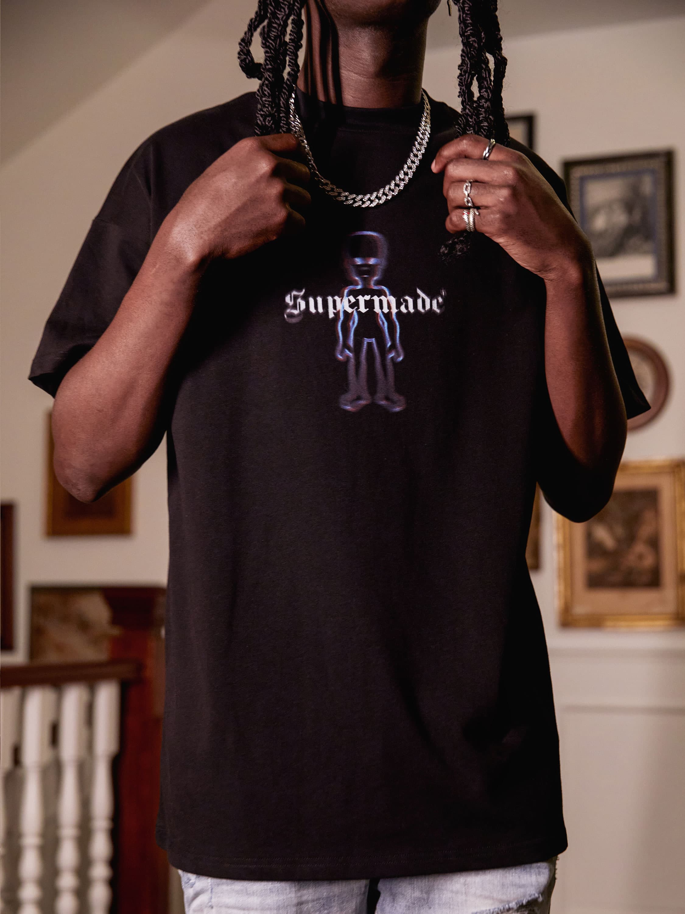 The Supermade Alien Print T-shirt -1135