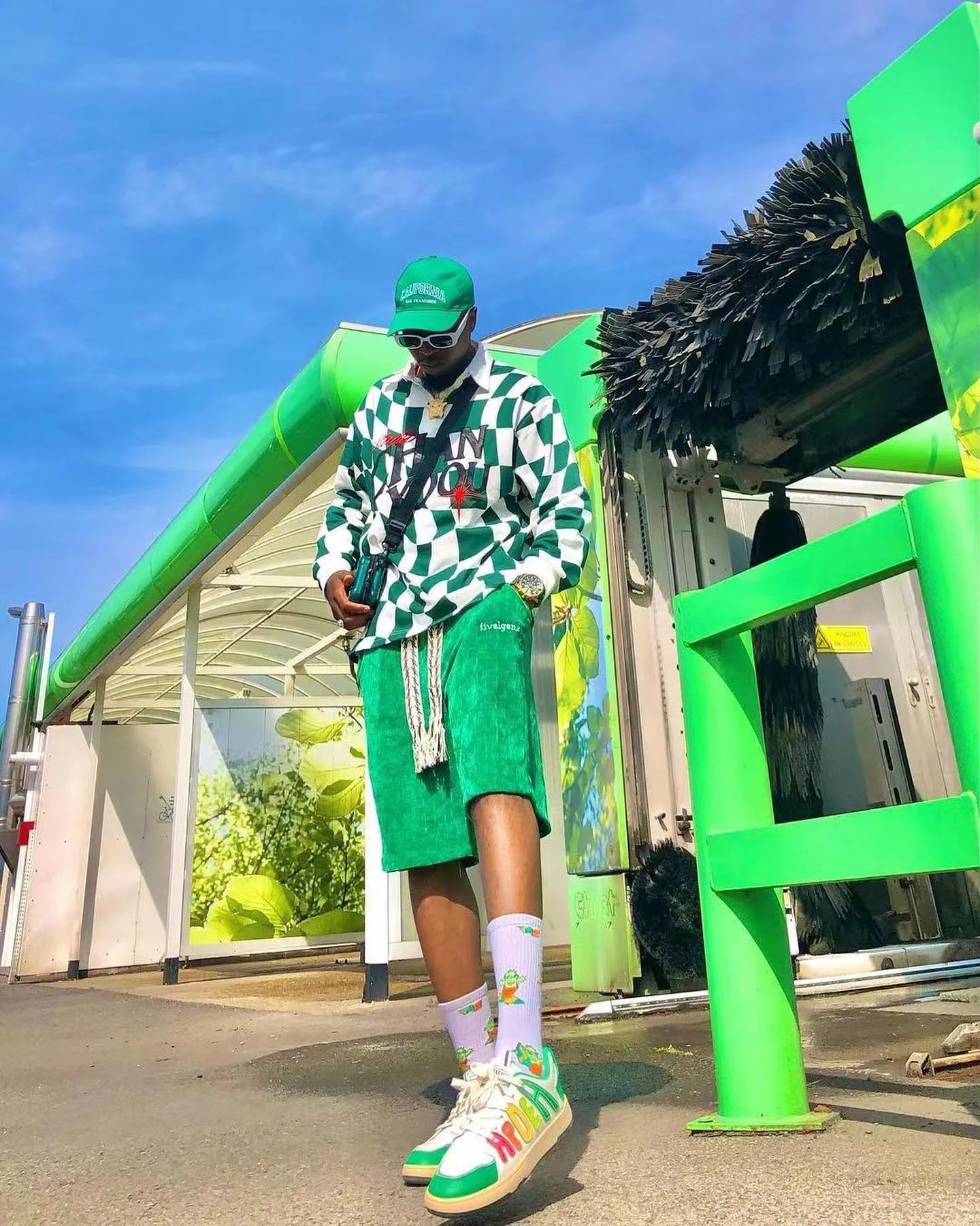 The Supermade Embroidered Corduroy Shorts -1181