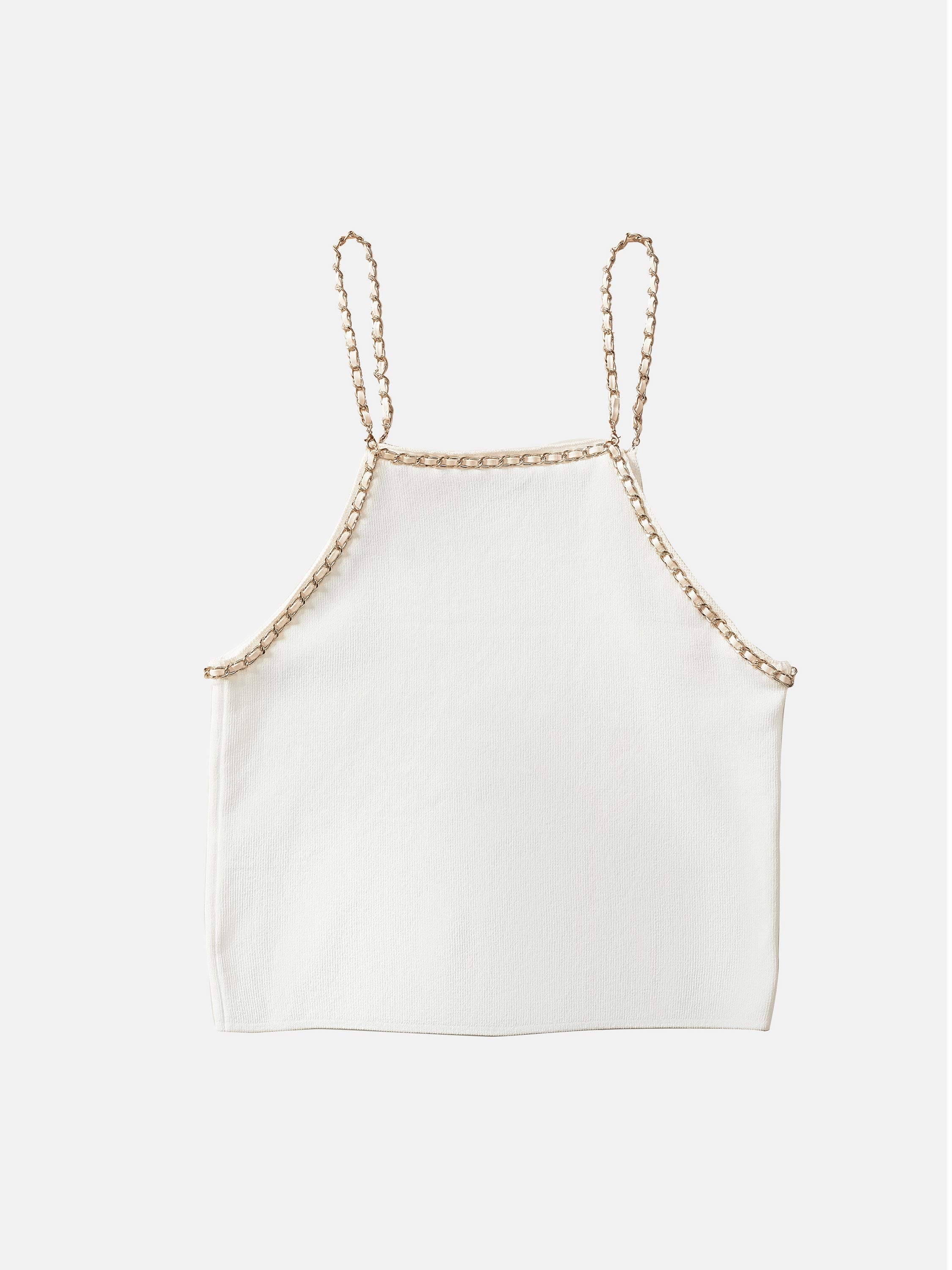 The Supermade Embellished Chain Detail Cami Top