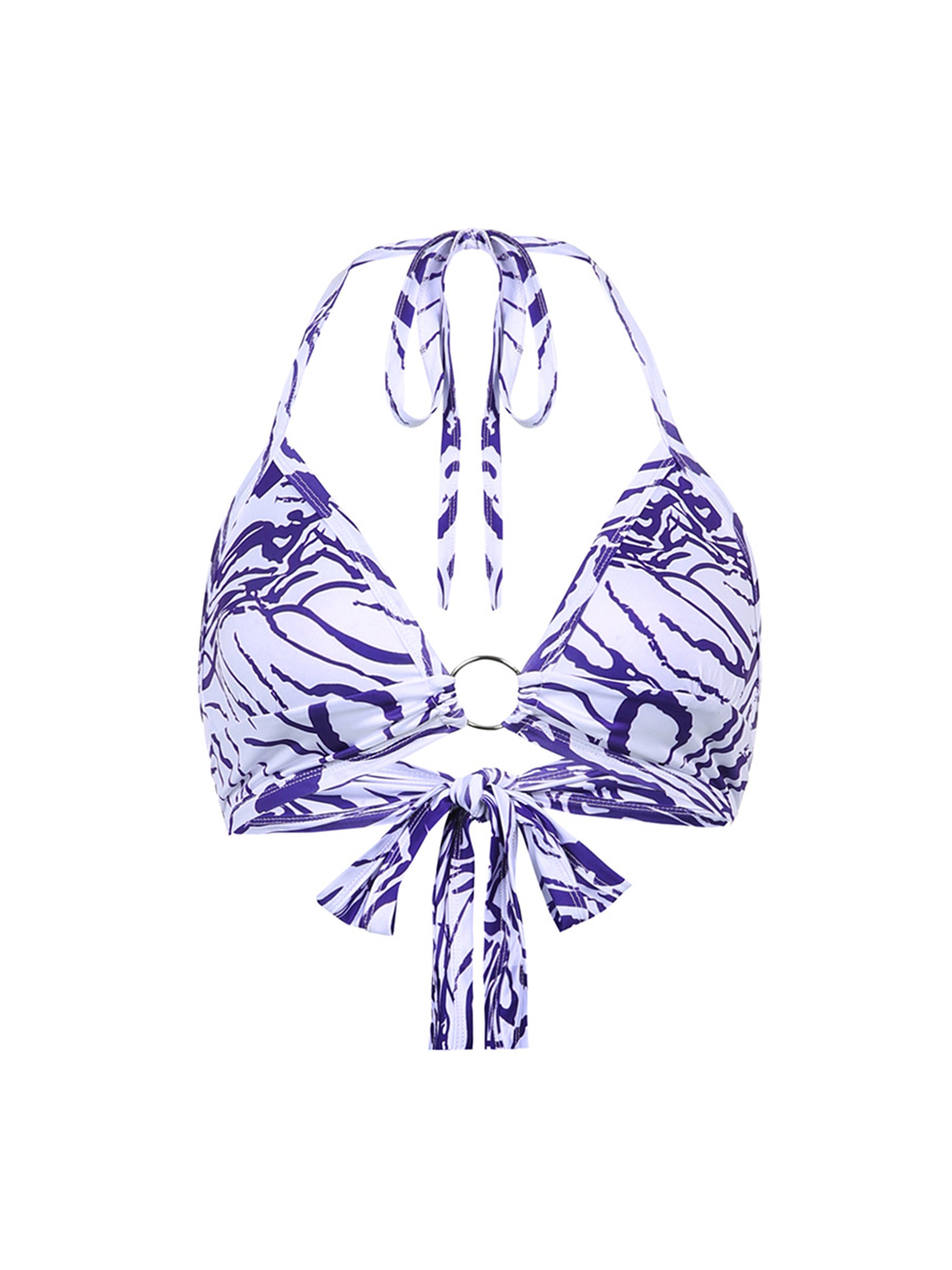 The Supermade Ring Tie Halter Tank Top