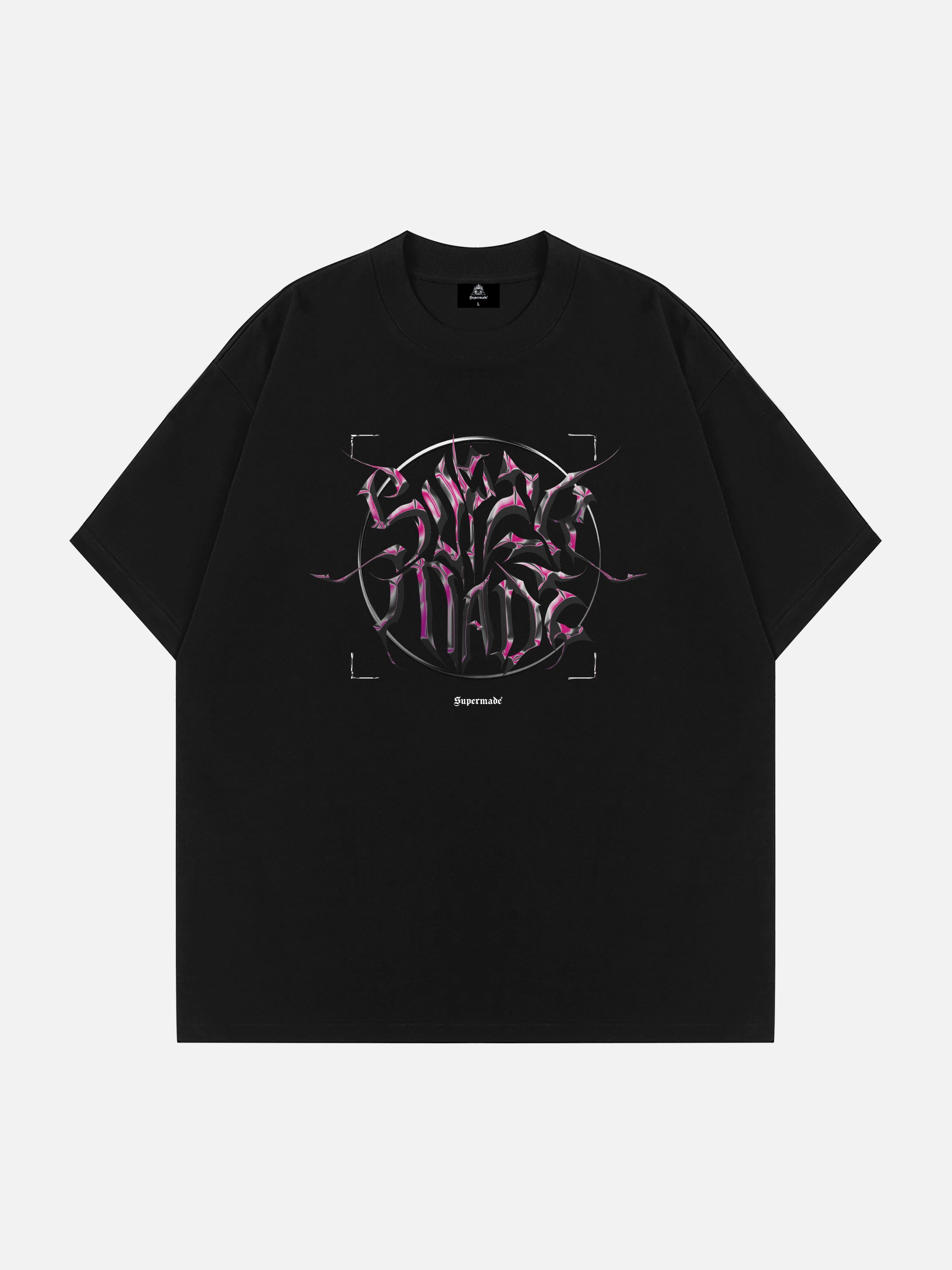 The Supermade Futuristic Letter Print T-shirt