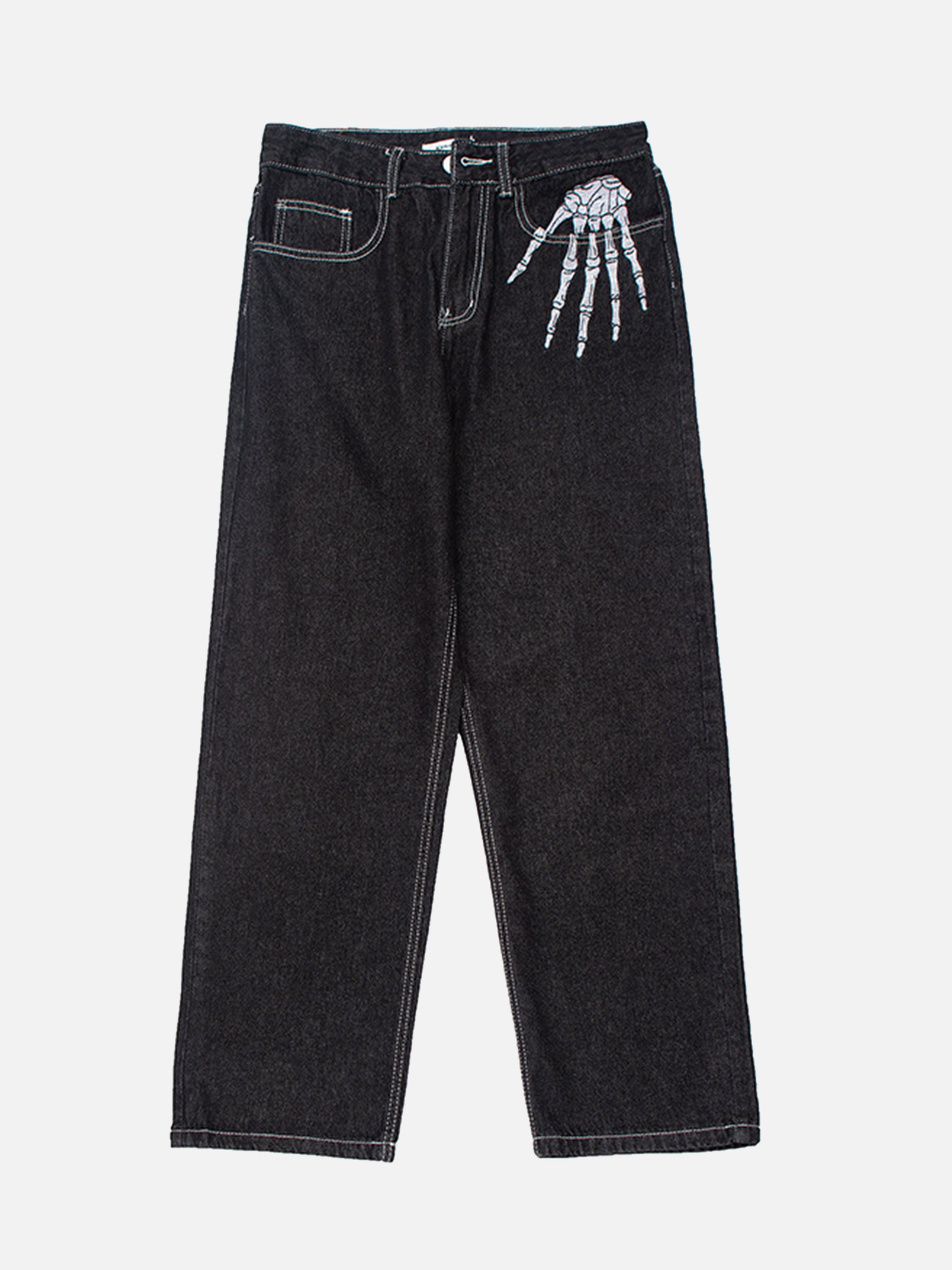The Supermade Skull Hand Print Jeans -1178
