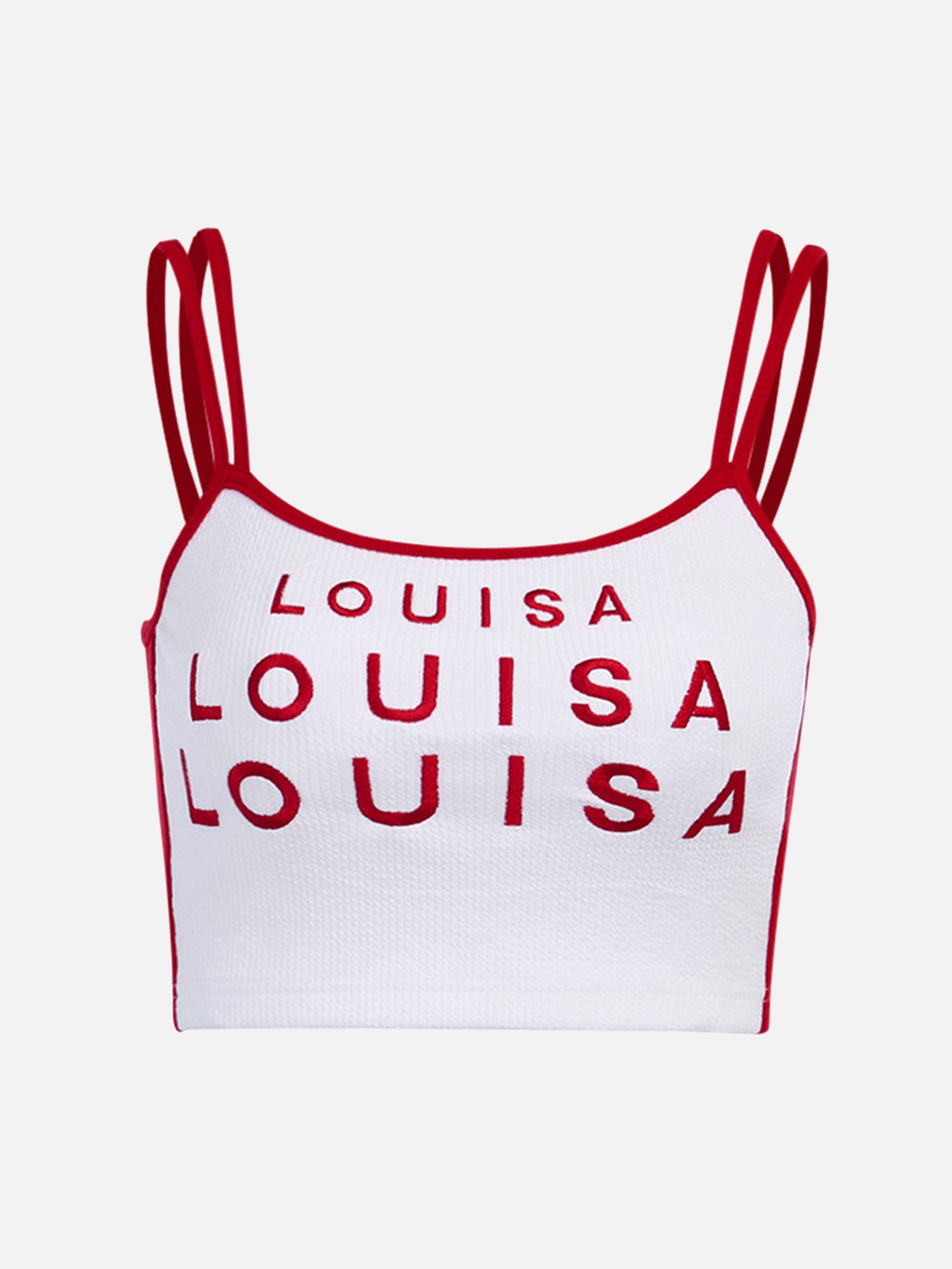 The Supermade Louisa Letter Print Cami Top