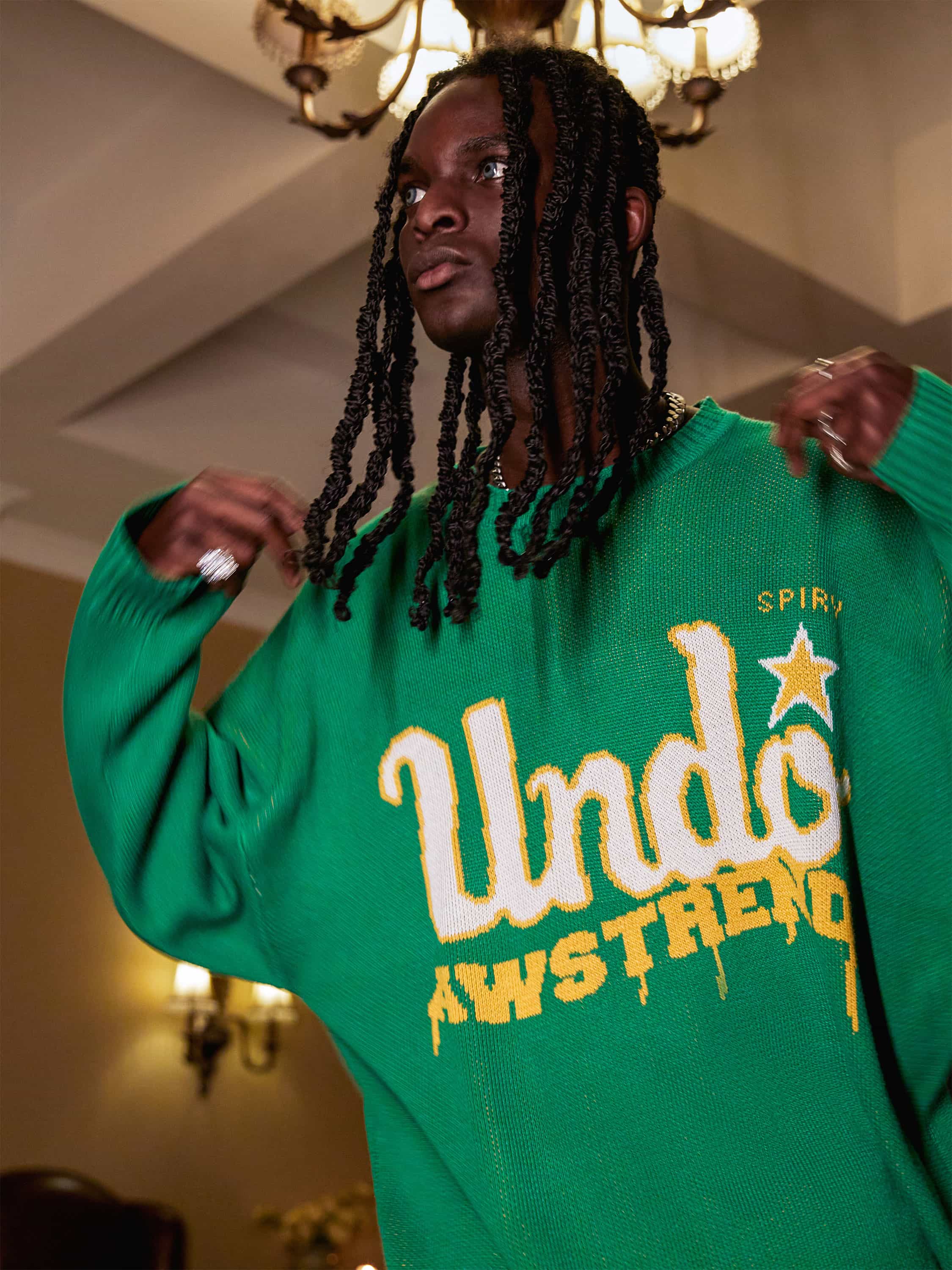 The Supermade Letter Jacquard Sweater