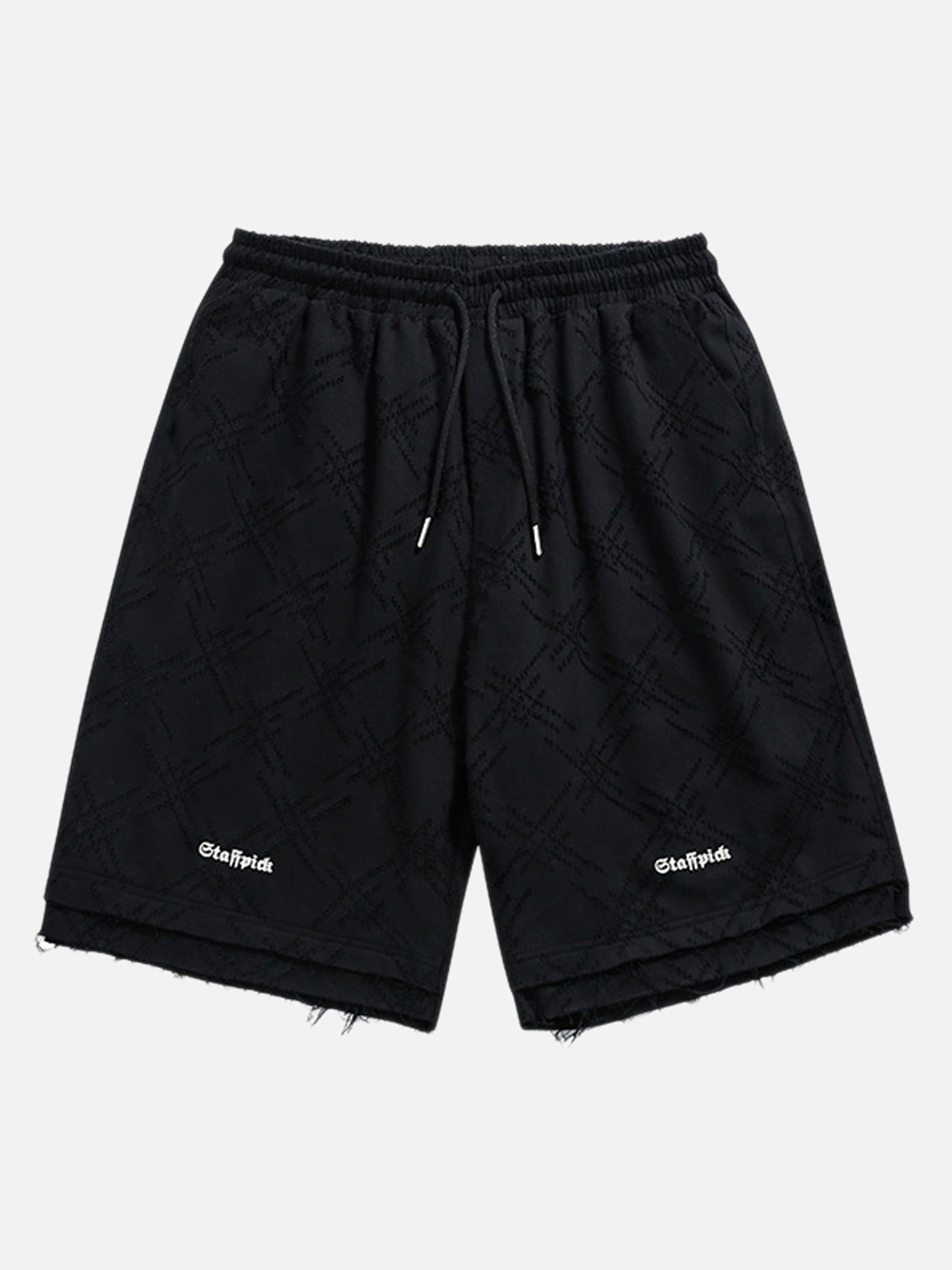 The Supermade Dark Check Track Shorts