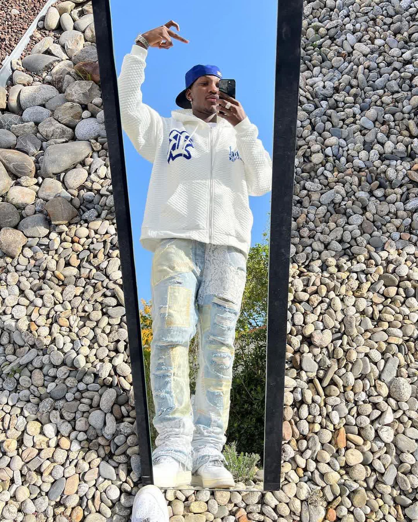 The Supermade Letter Embroidered Hoodie -1095