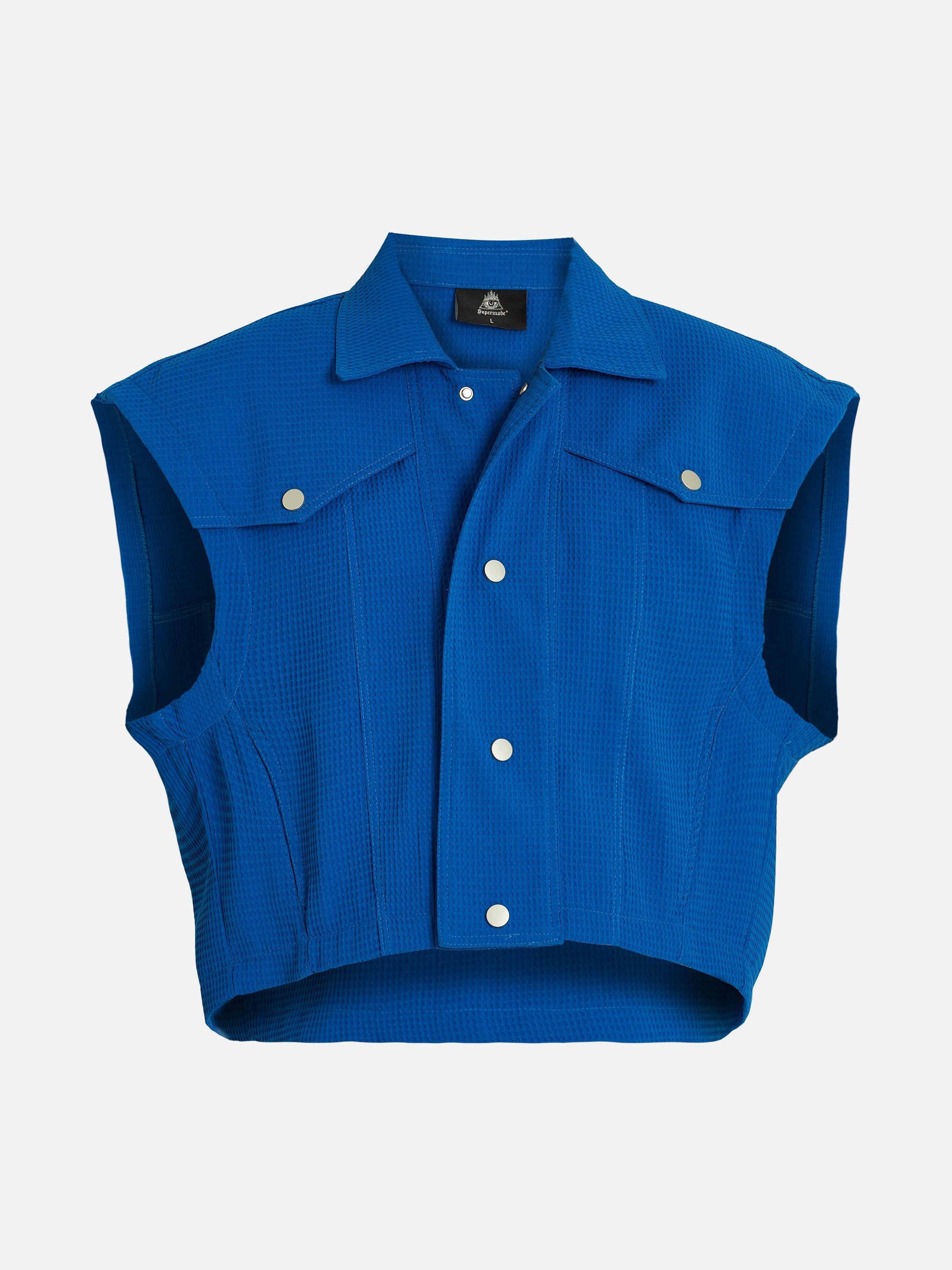 The Supermade Color Mesh Workwear Suit Vest -1173