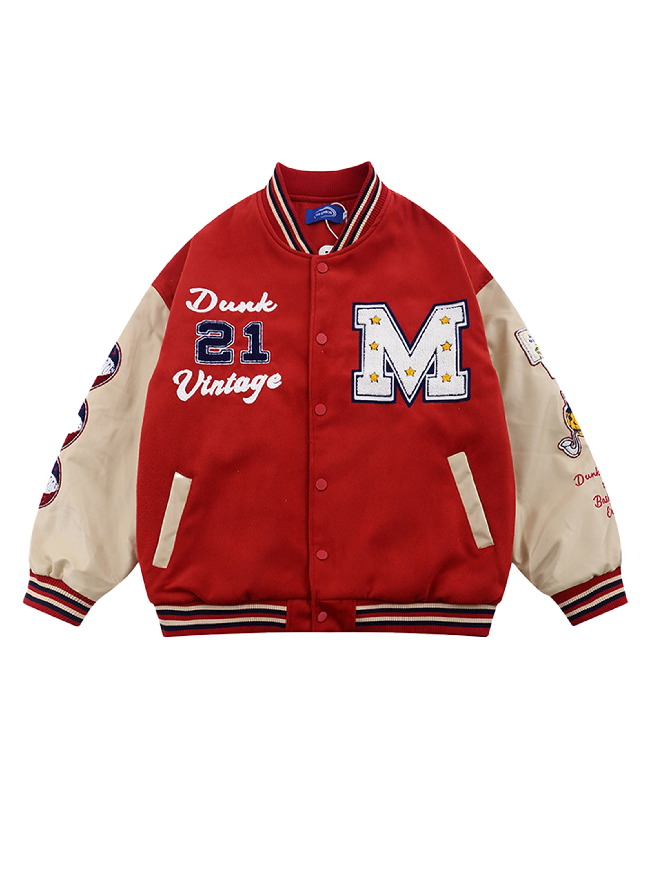 The Supermade Alphabet Embroidery Bomber Jacket