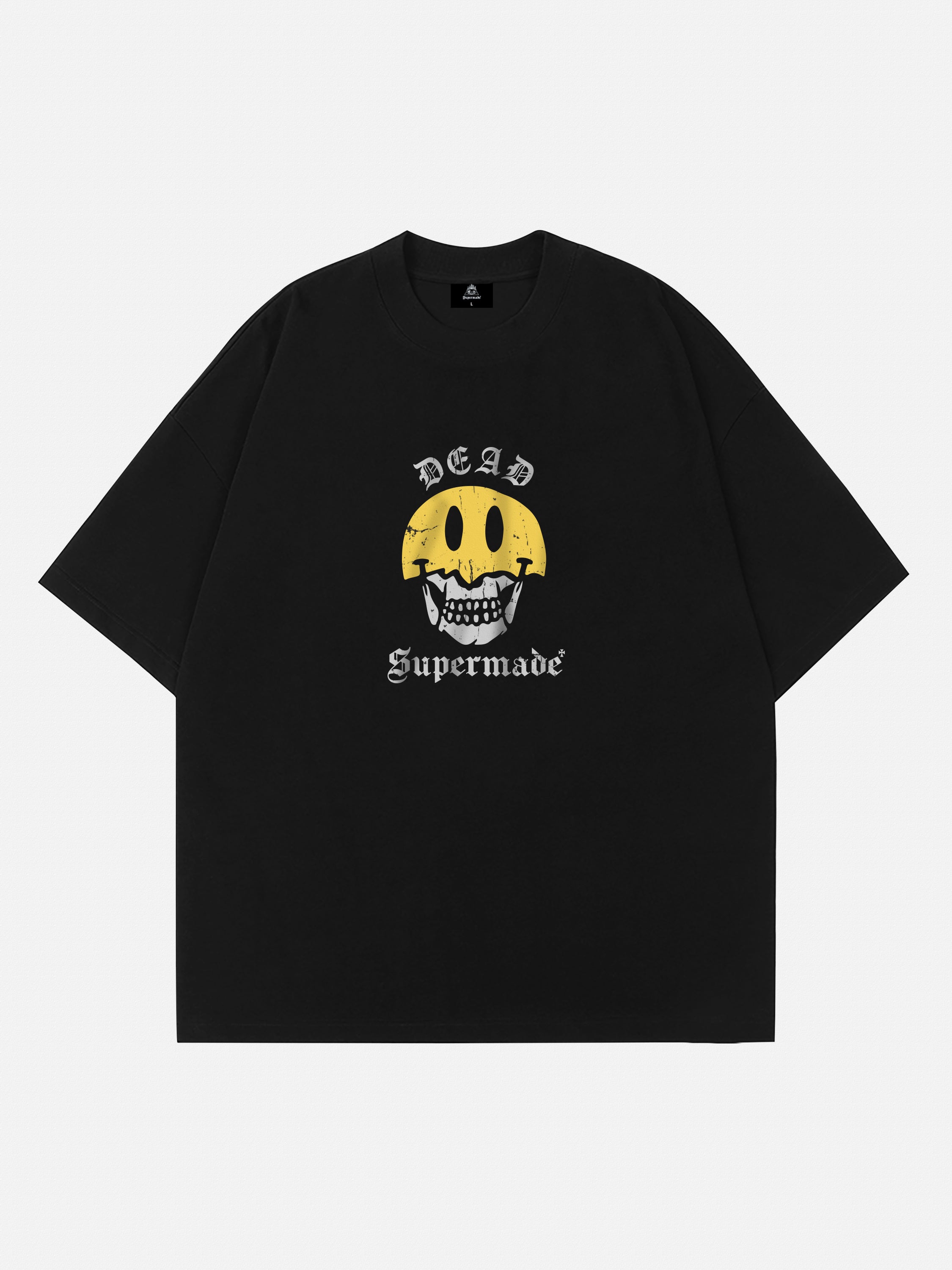 The Supermade Skull Smiley Print T-Shirt