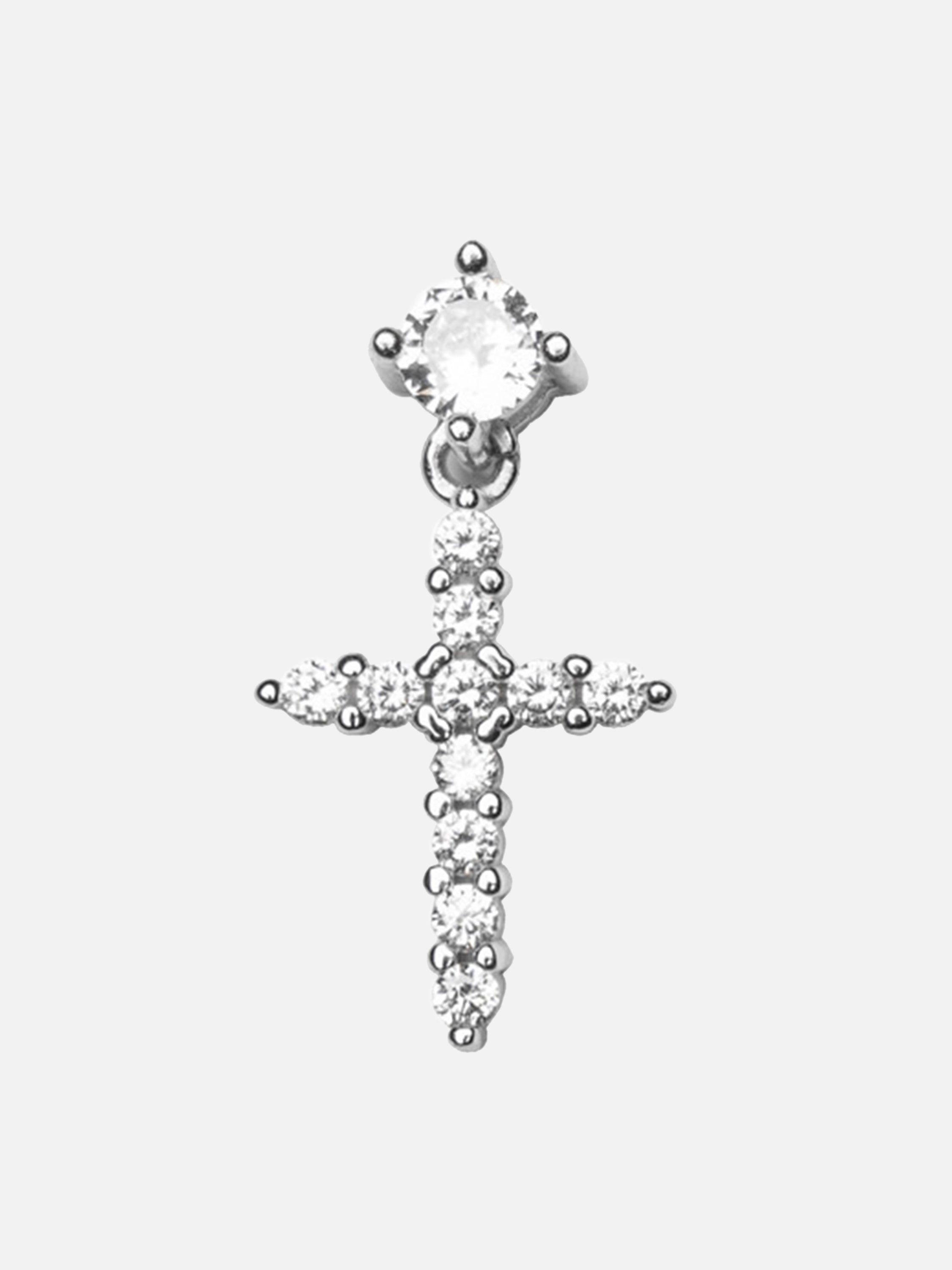 The Supermade Diamond Cross Stud Earrings