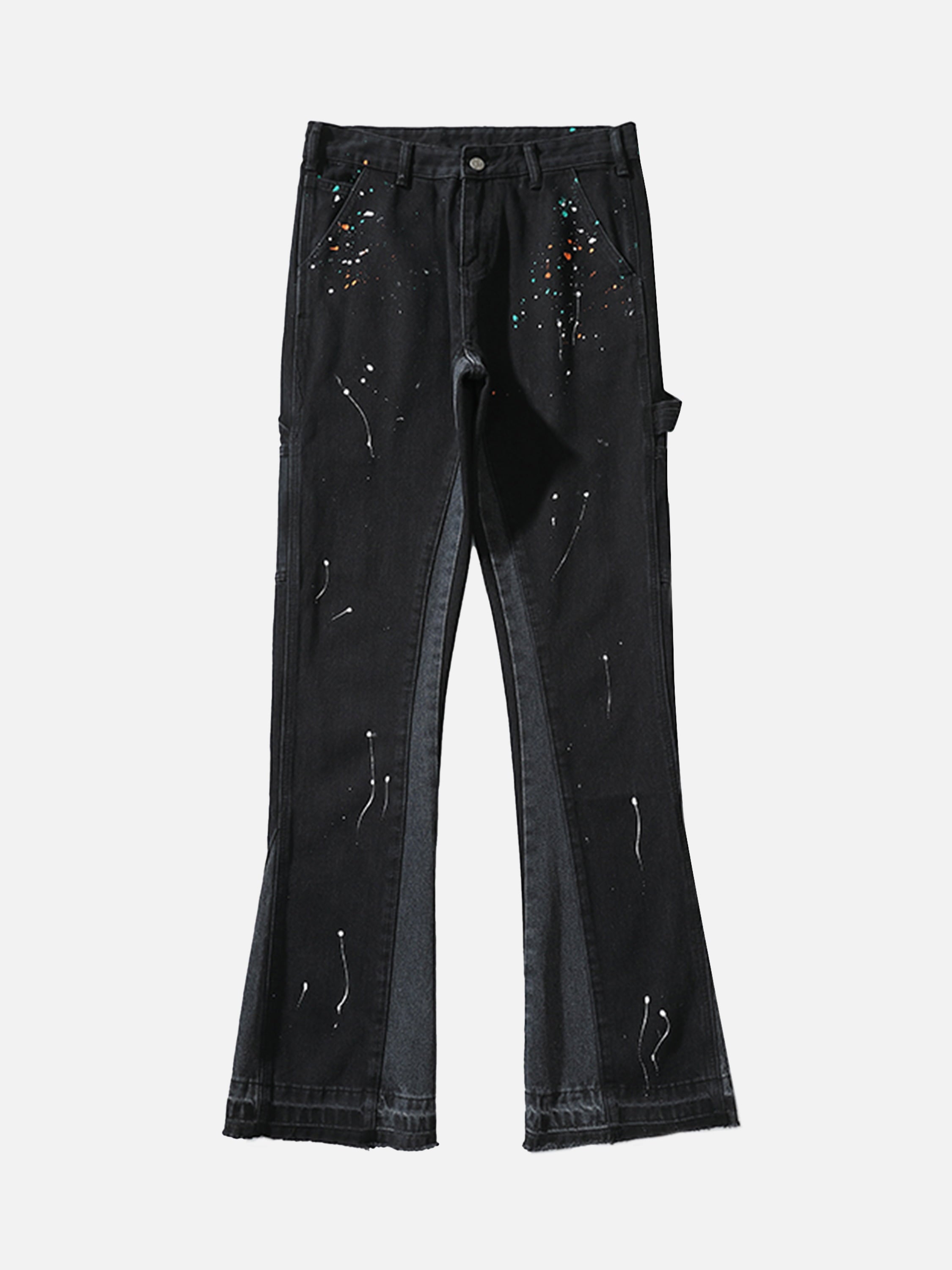 The Supermade Ink Splash Print Straight Leg Jeans