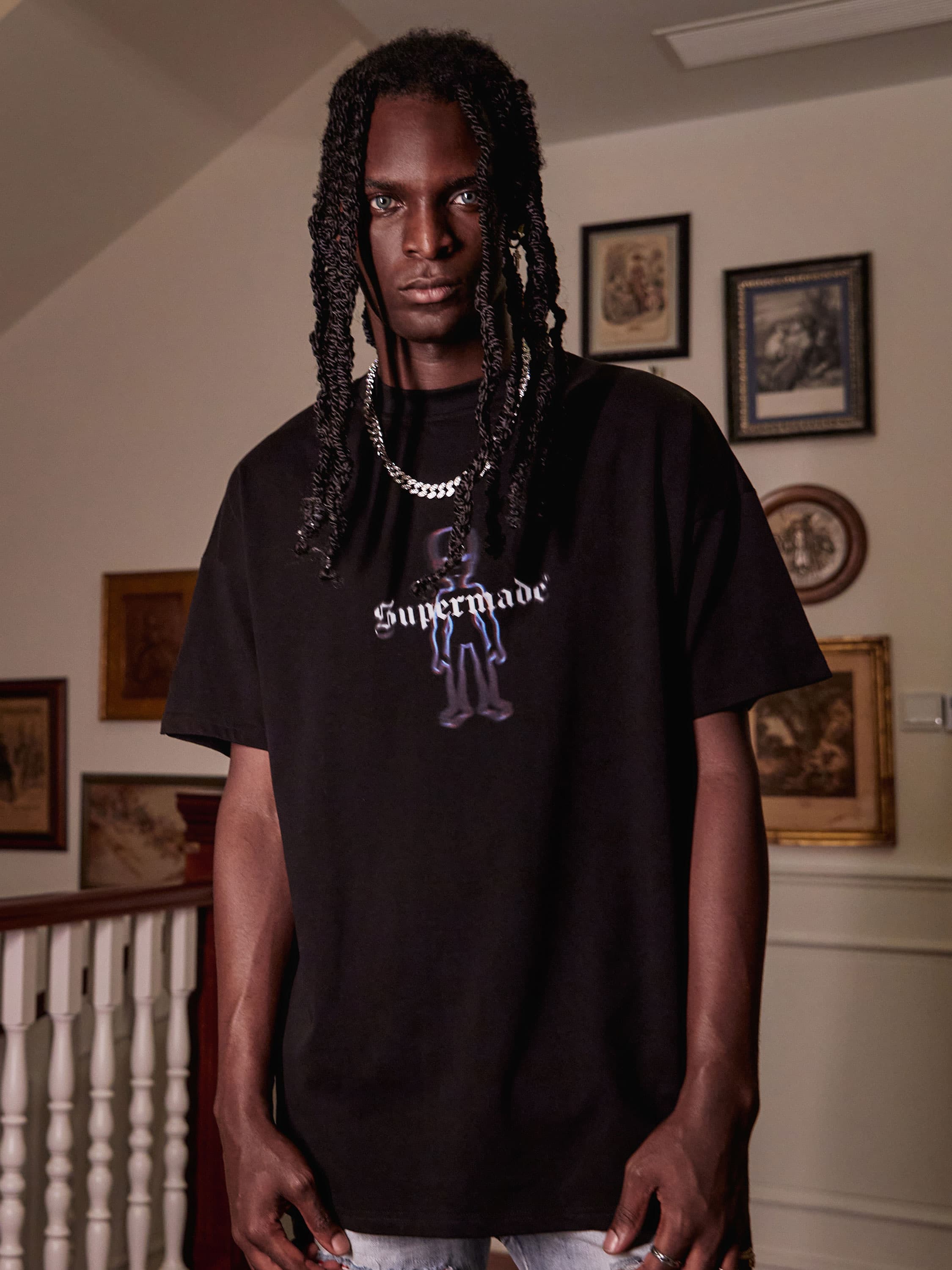 The Supermade Alien Print T-shirt -1135