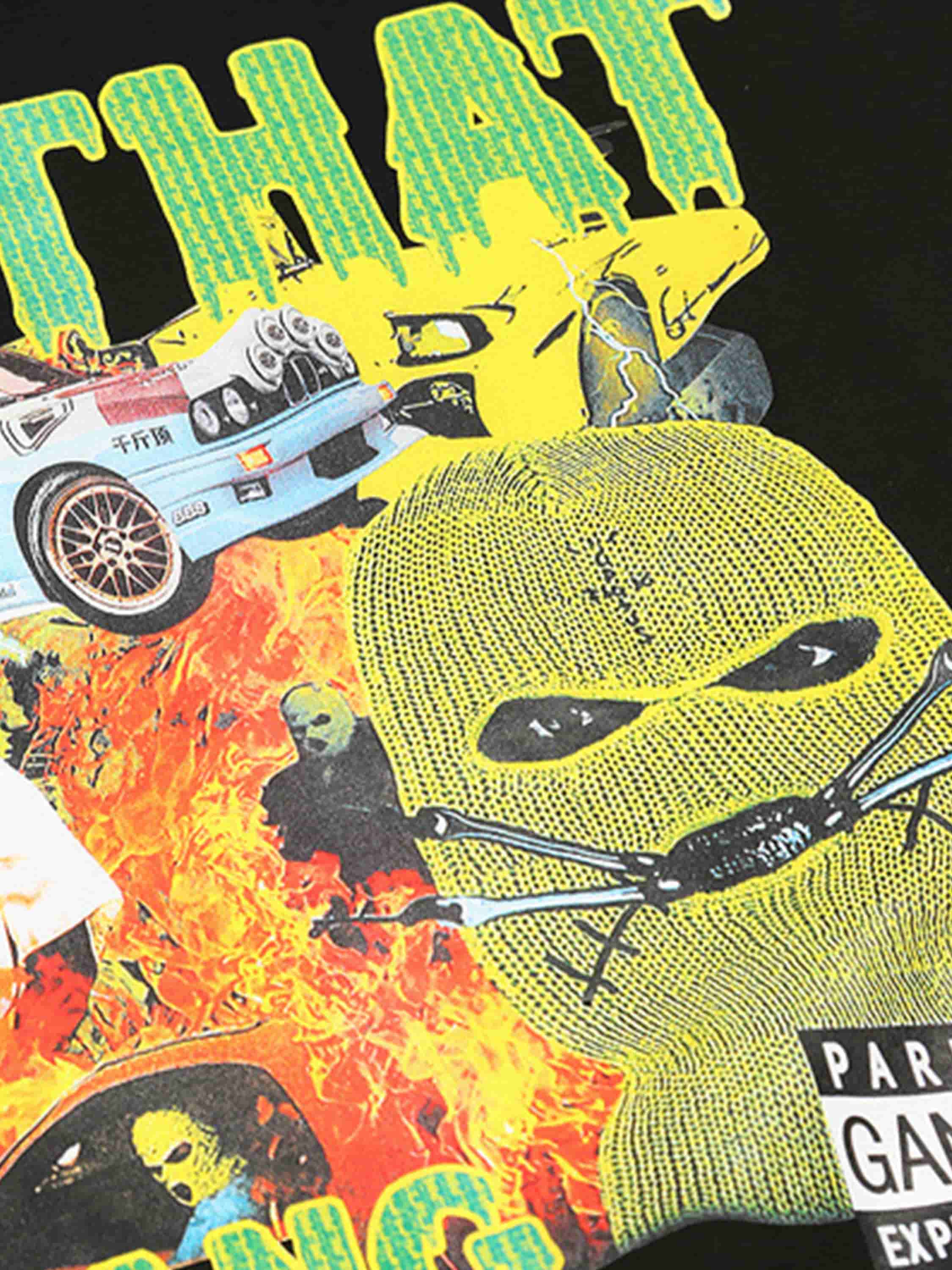 复制复制复制The Supermade Balaclava Mafia Print Sweatshirt