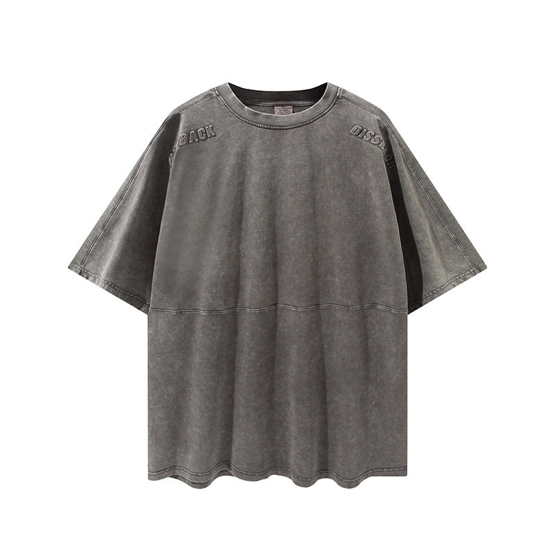 The Supermade Solid Color Dissback Print Graffiti Tee