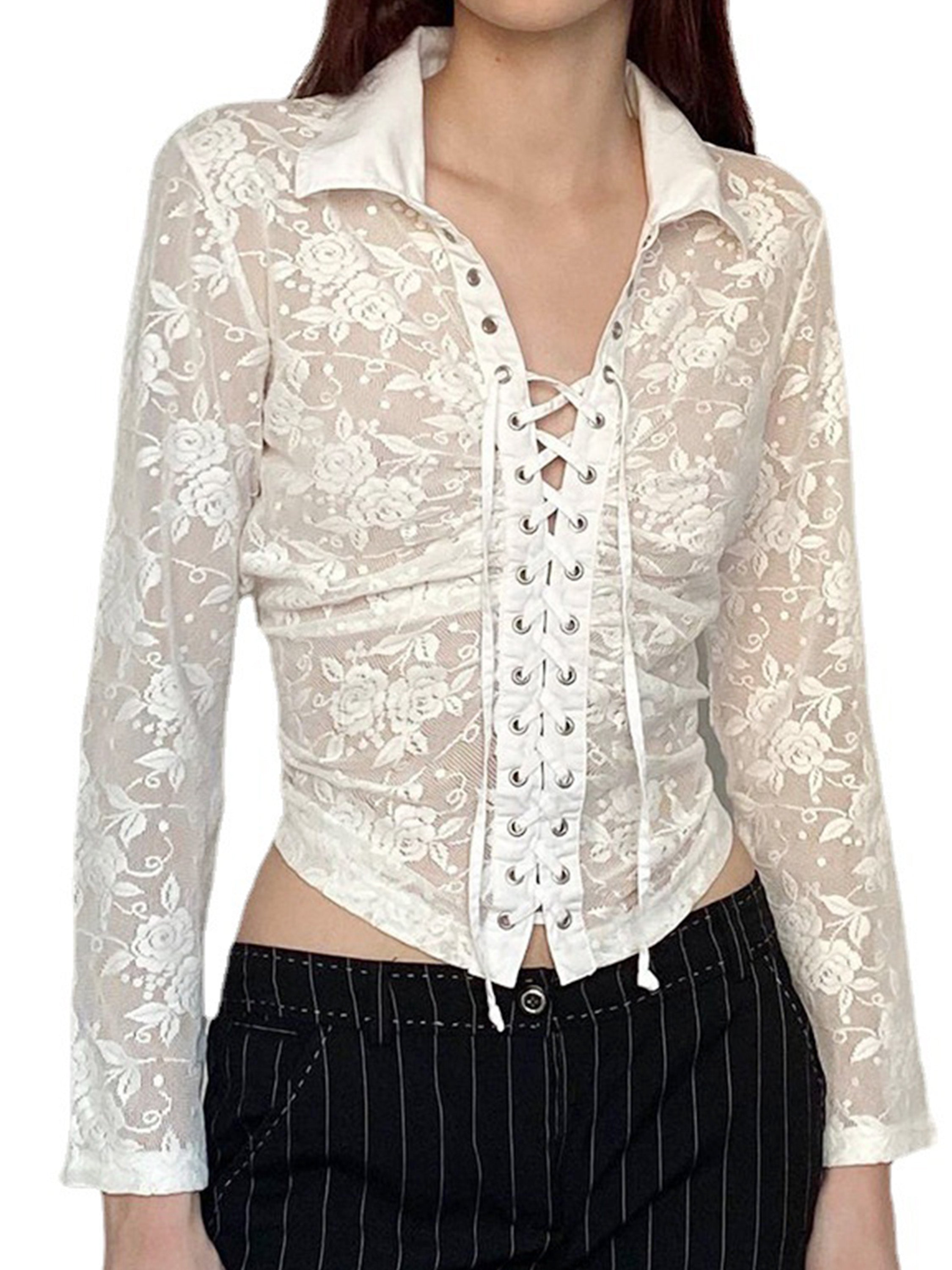 The Supermade Sheer Rose Print Shirt