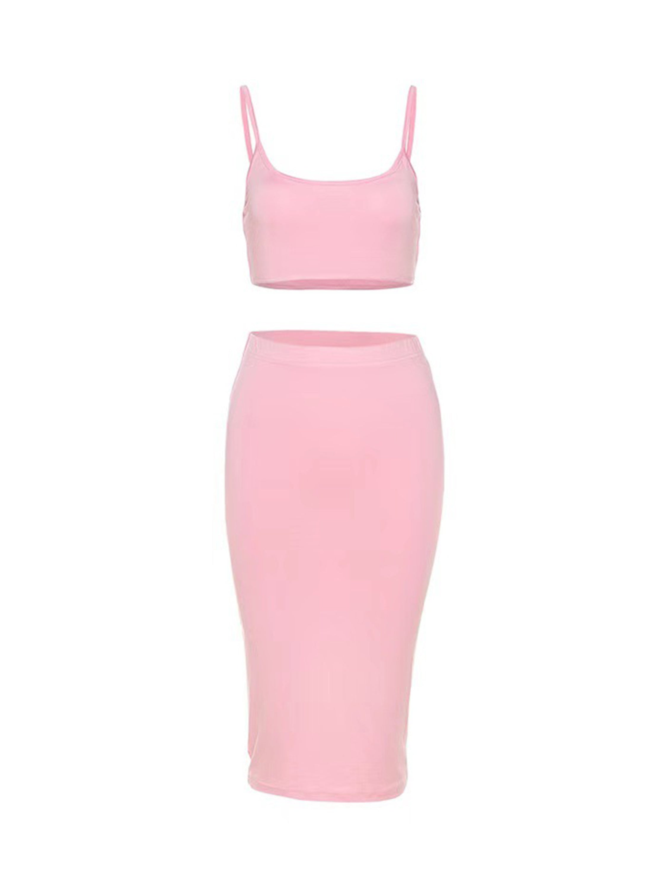 The Supermade Sporty Cami Top and Bodycon Skirt Suit Set