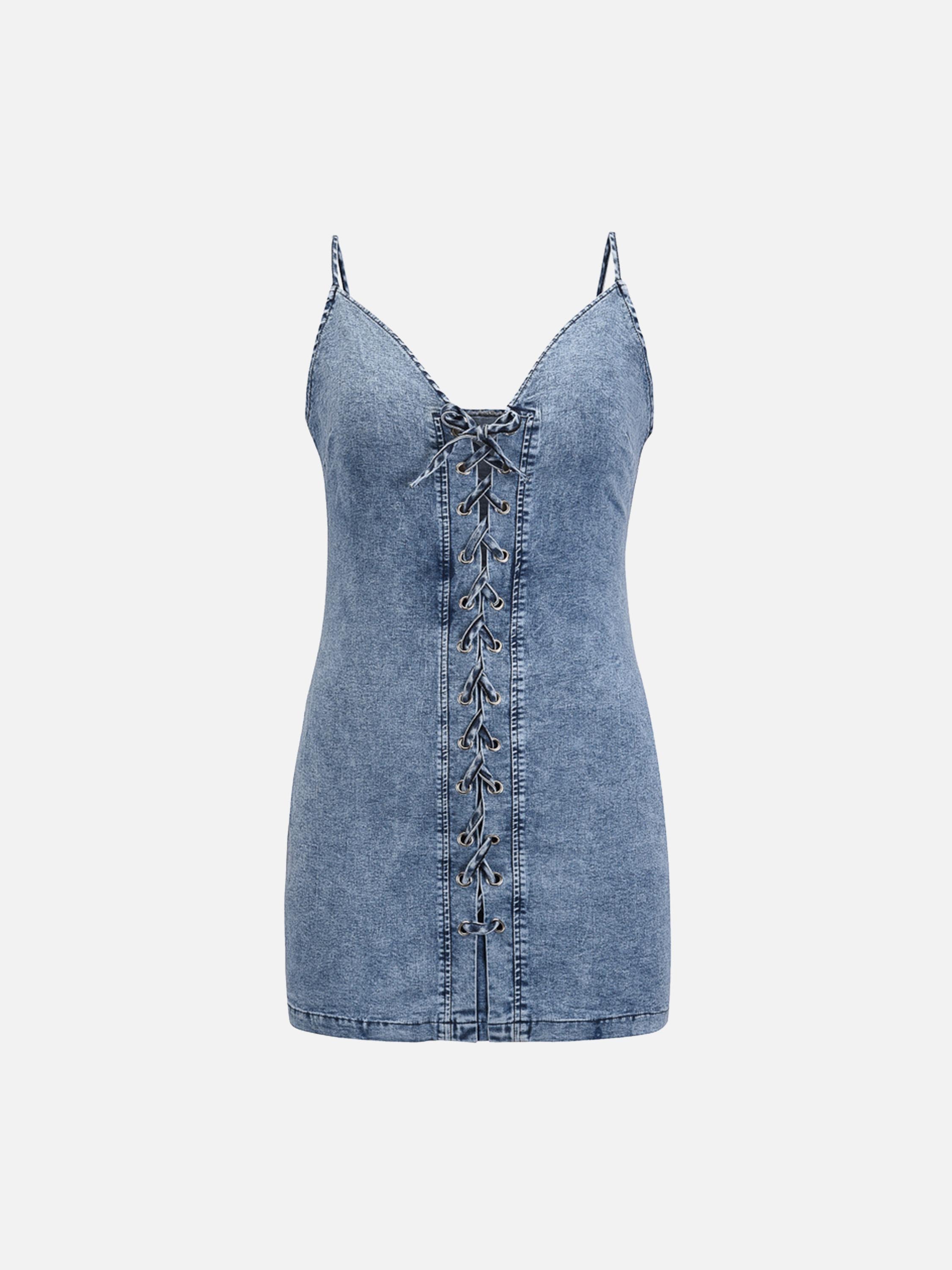 The Supermade Denim Bodycorn Dress