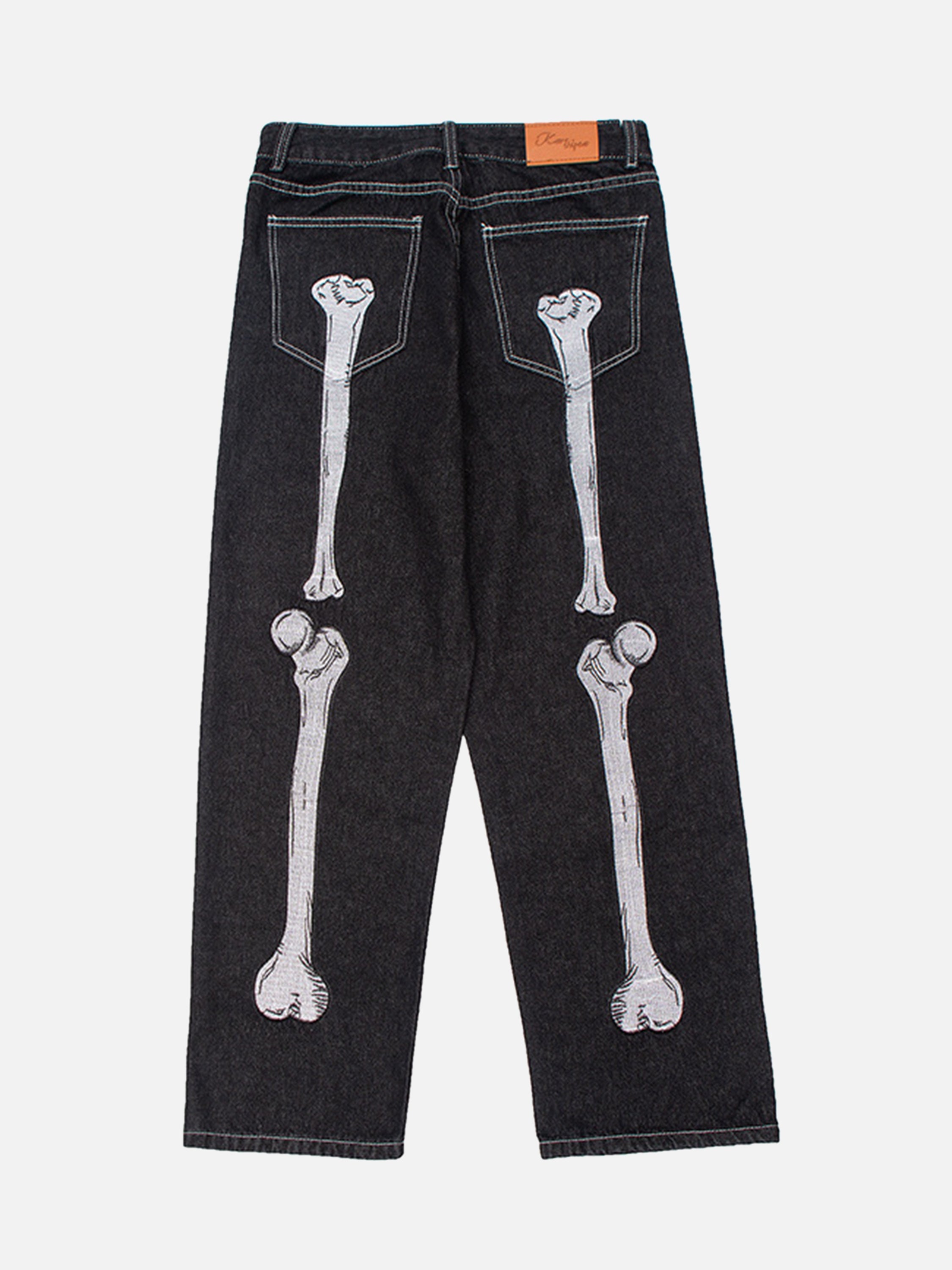 The Supermade Skull Hand Print Jeans -1178