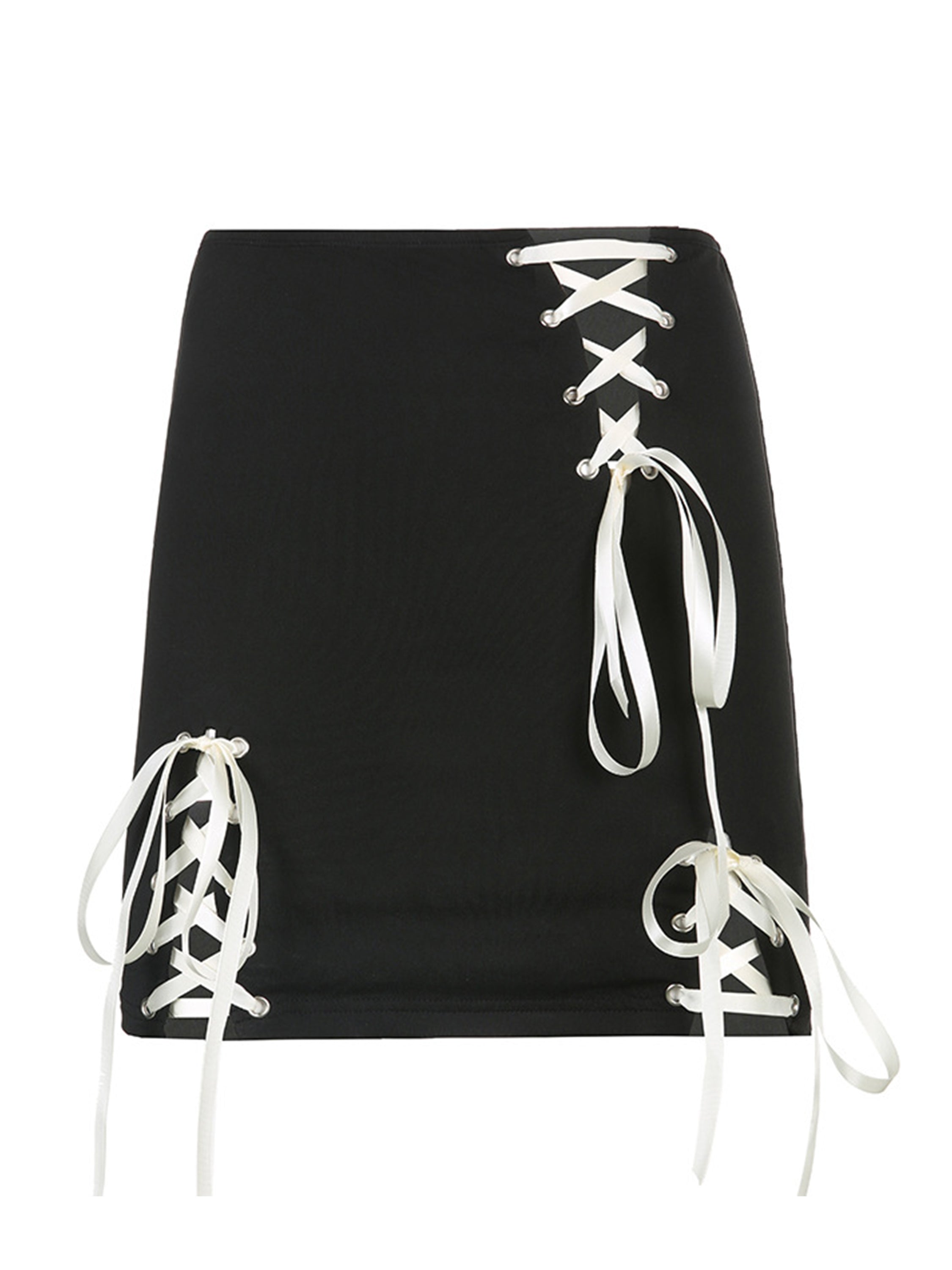 The Supermade Hollow Strappy Hip Skirt