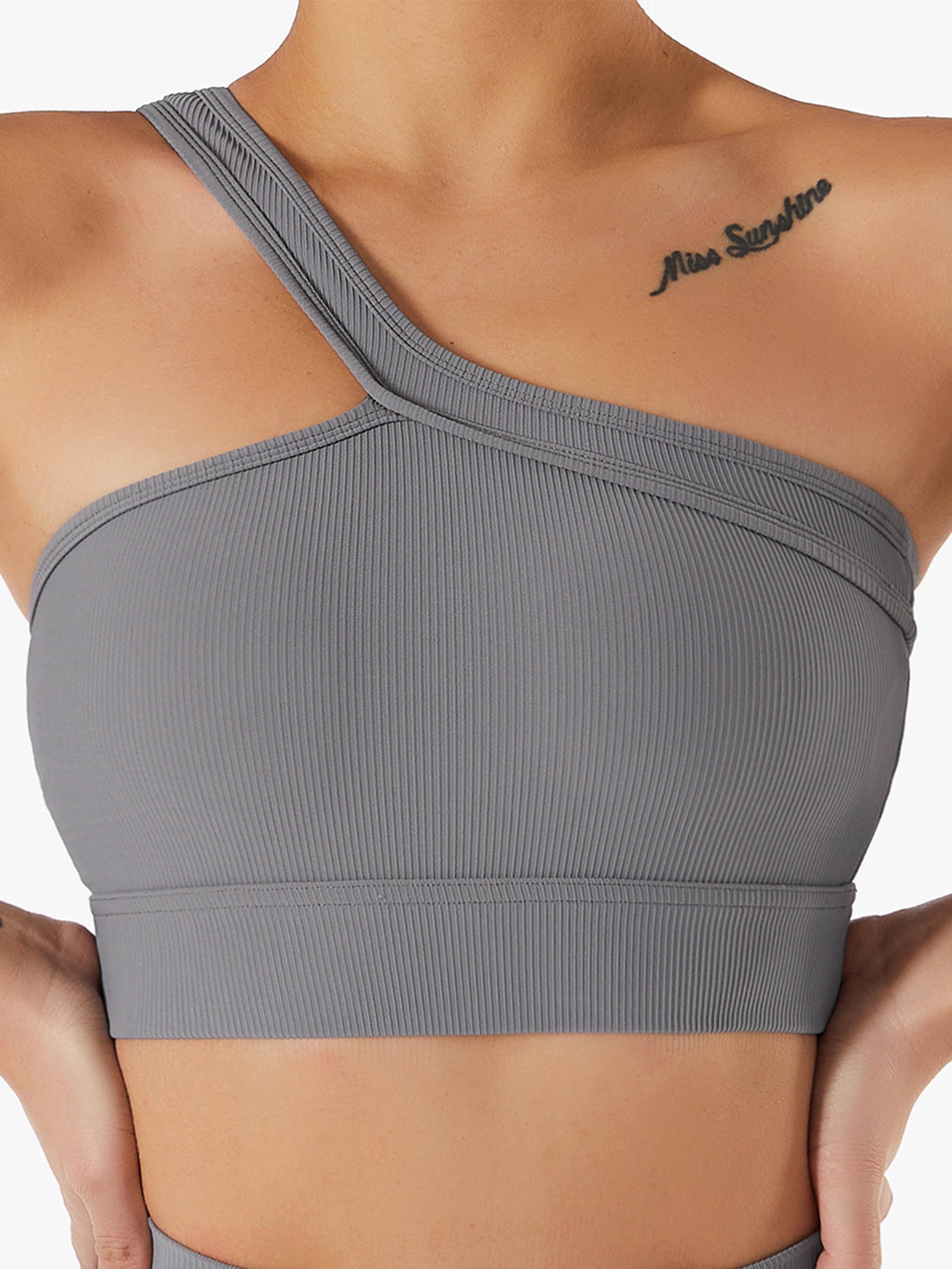 The Supermade One-Shoulder Cut Out Sport Tank Top