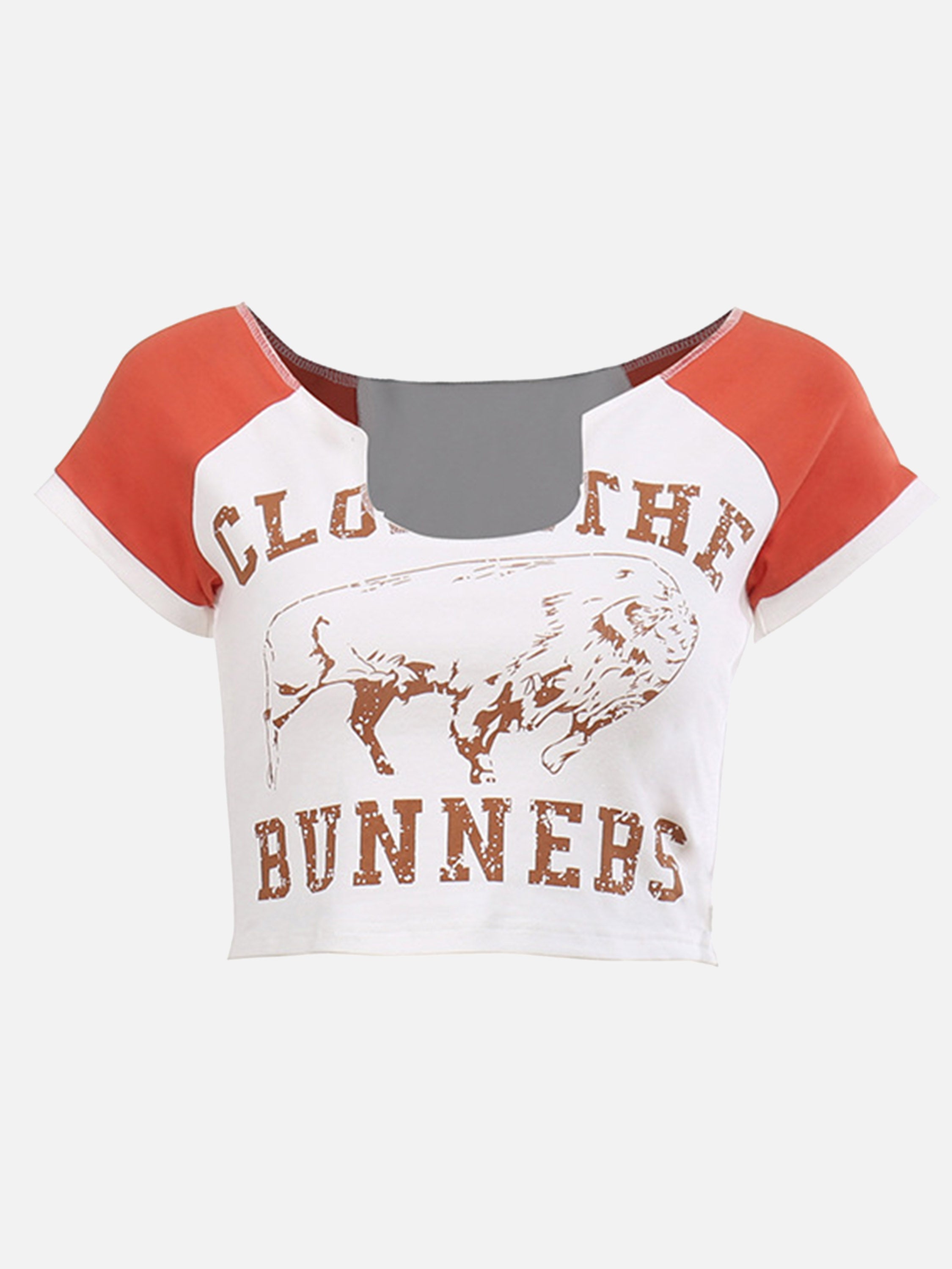 The Supermade Sexy Contrast Color Print T-Shirt