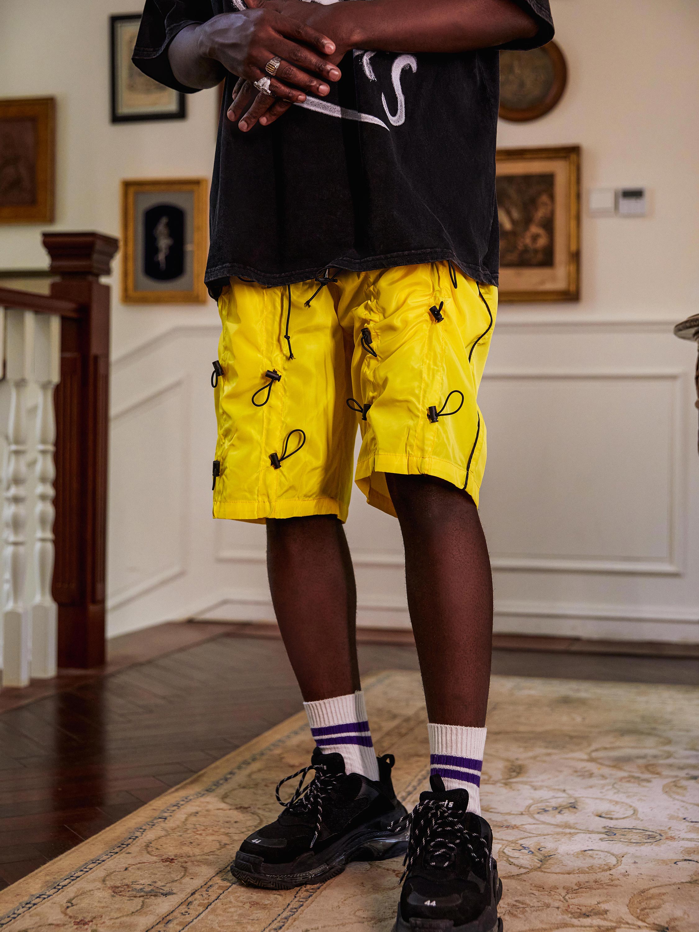 The Supermade Bungee Cargo Shorts -1206