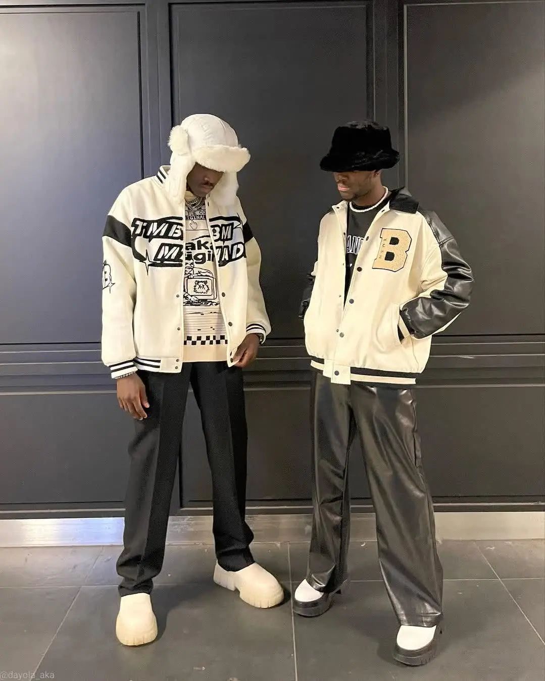 The Supermade Embroidered Varsity Melton Jacket - 1003