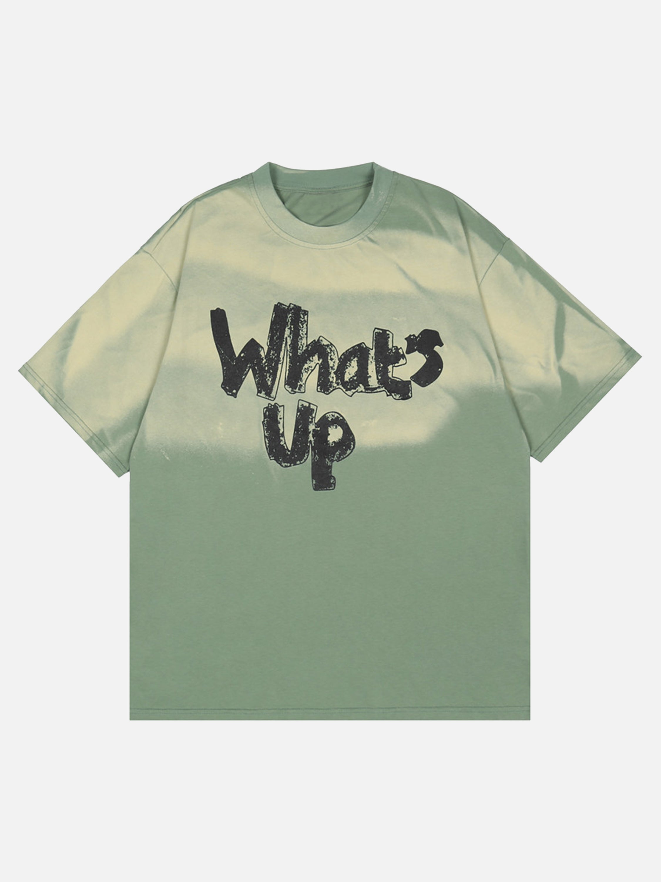 The Supermade Alphabet Graffiti Tie-Dye Colorblock T-Shirt