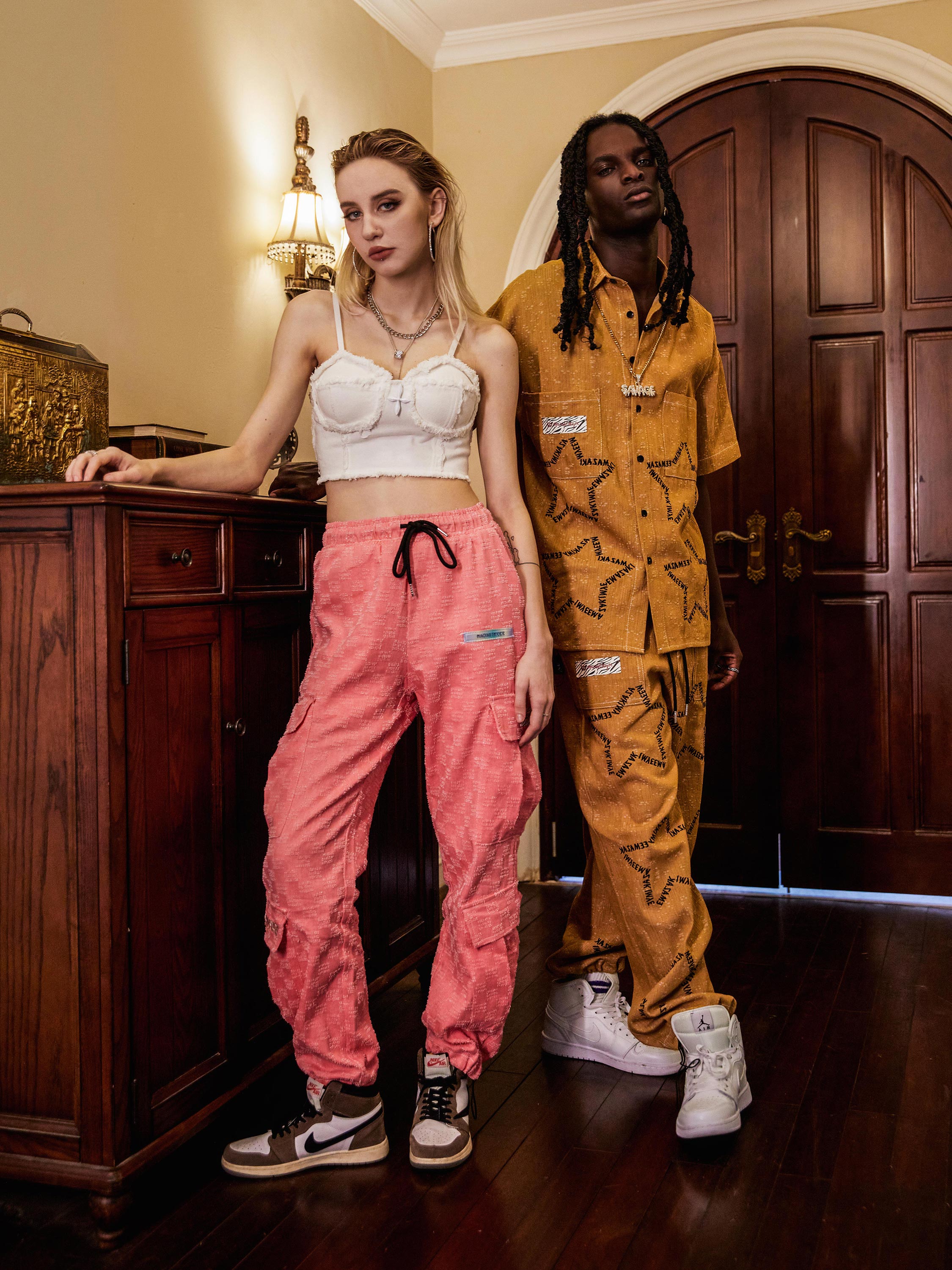 The Supermade Star Pattern Embroidery Shirt -1120