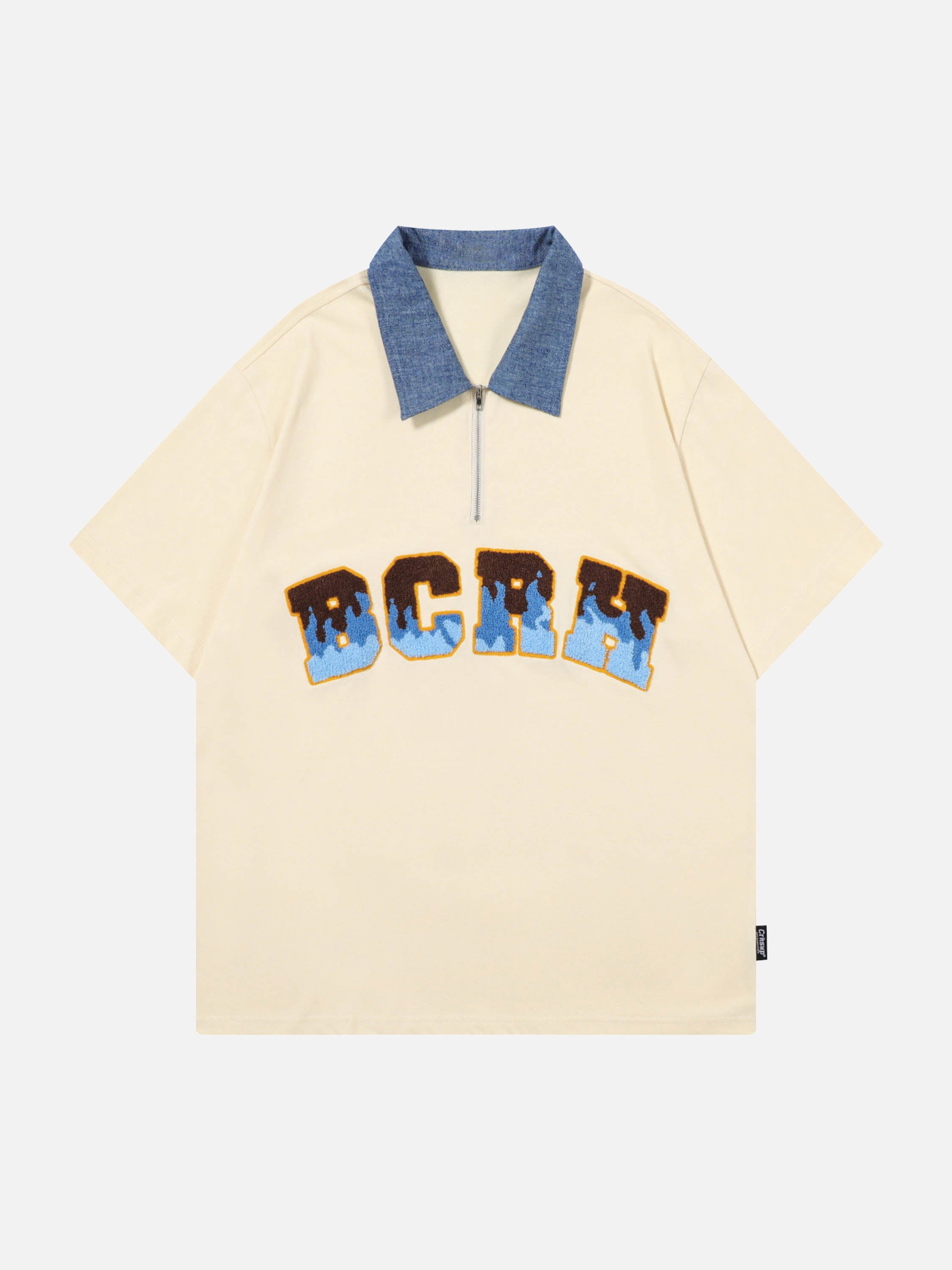 The Supermade Letter Flocking Polo Shirt