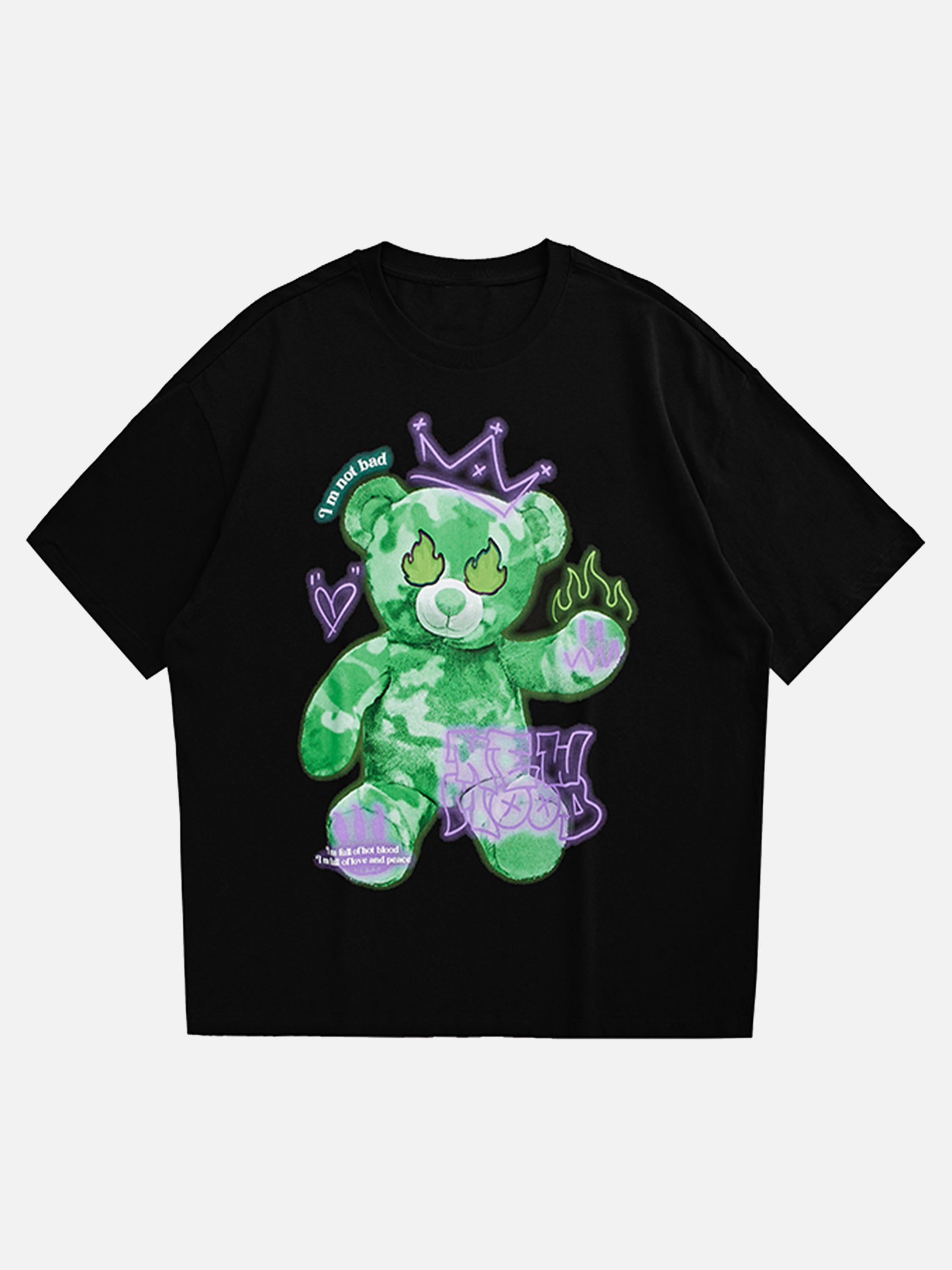 The Supermade Street Reflective Doll Bear Print T-shirt