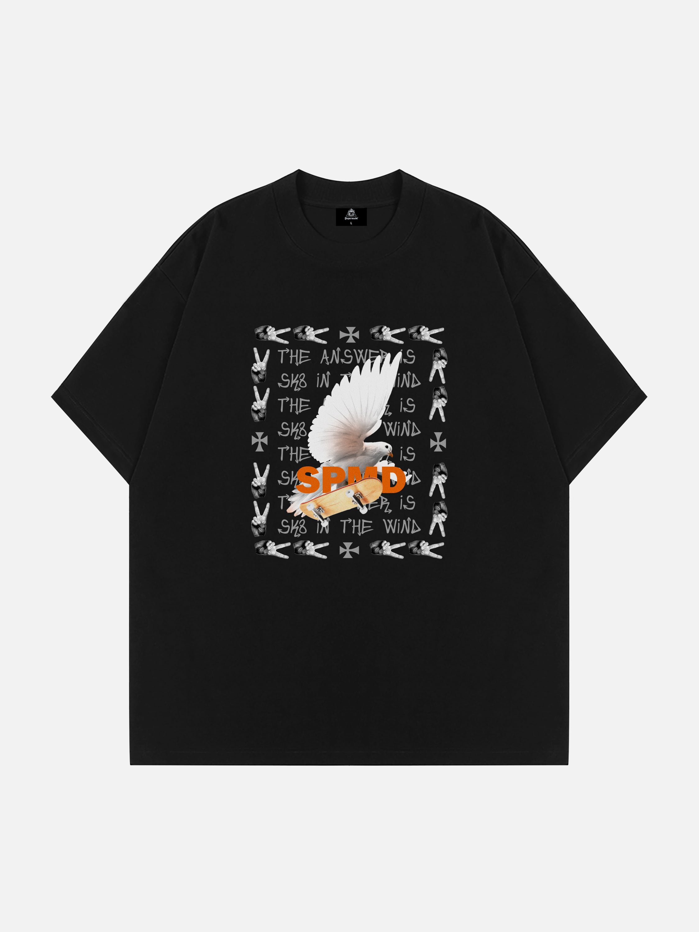 The Supermade Pigeon Skateboard Print T-shirt