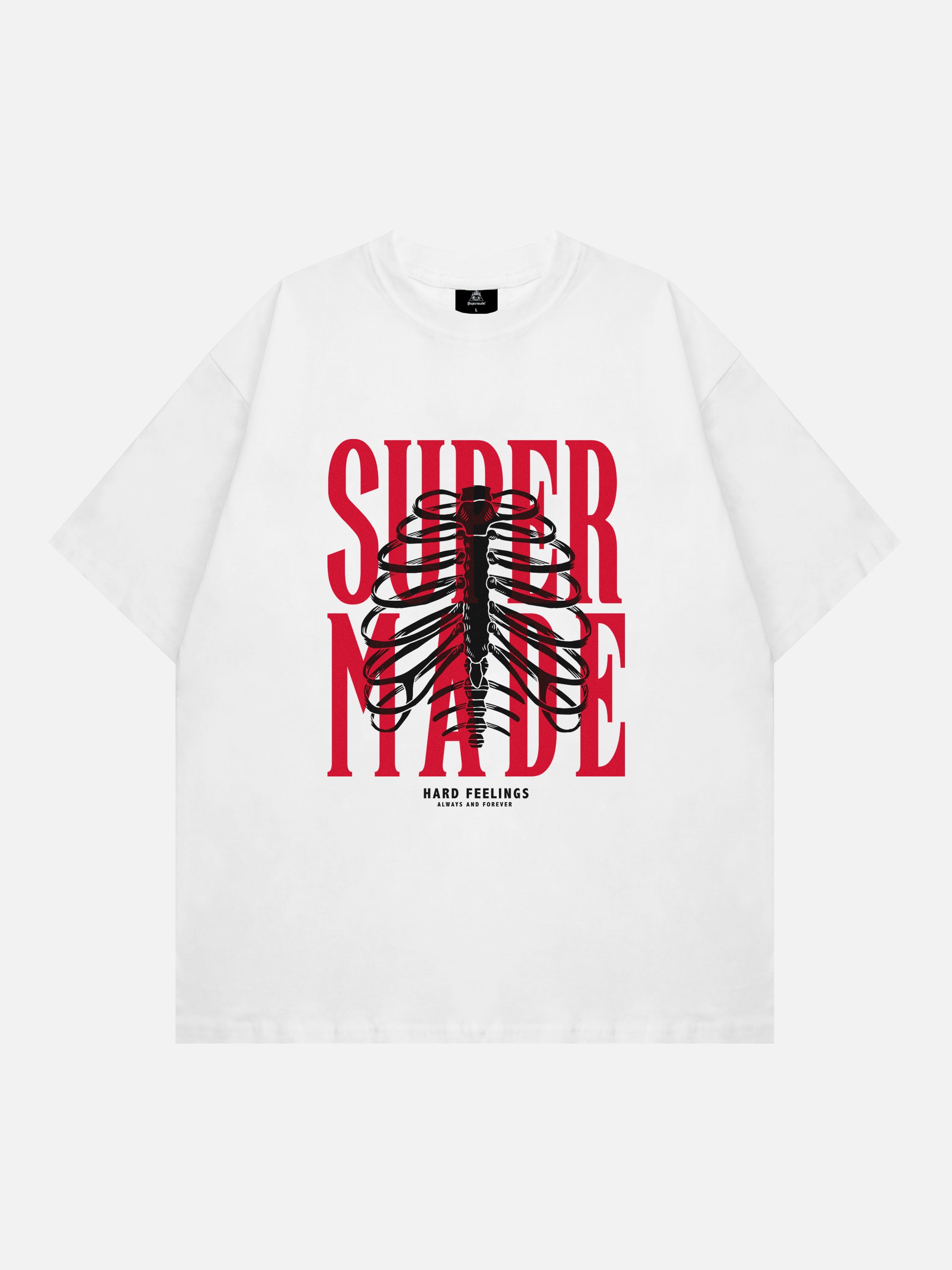 The Supermade Skull Print Logo T-shirt -1159