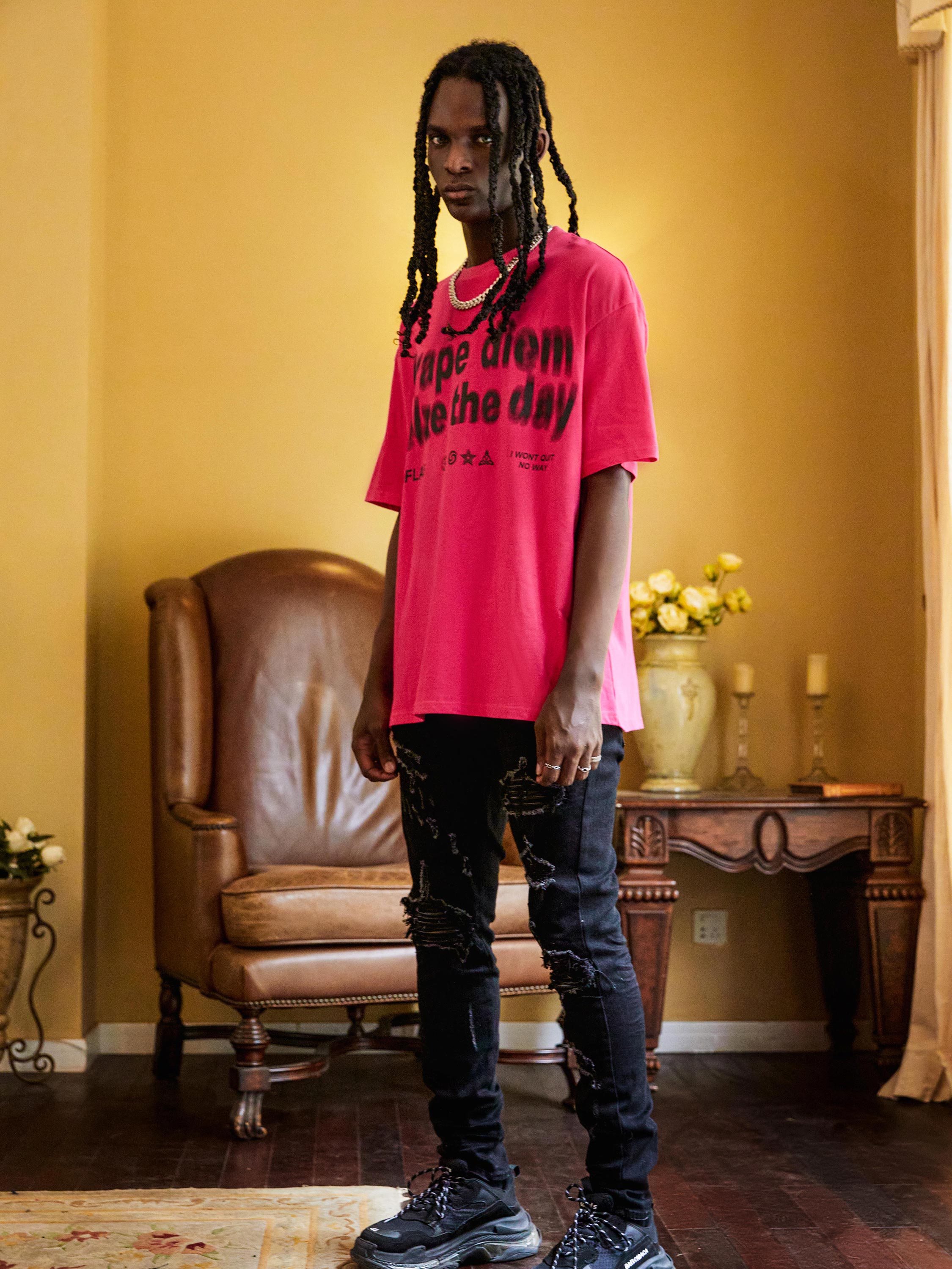 The Supermade Carpe Diem Letter Print T-shirt -1114