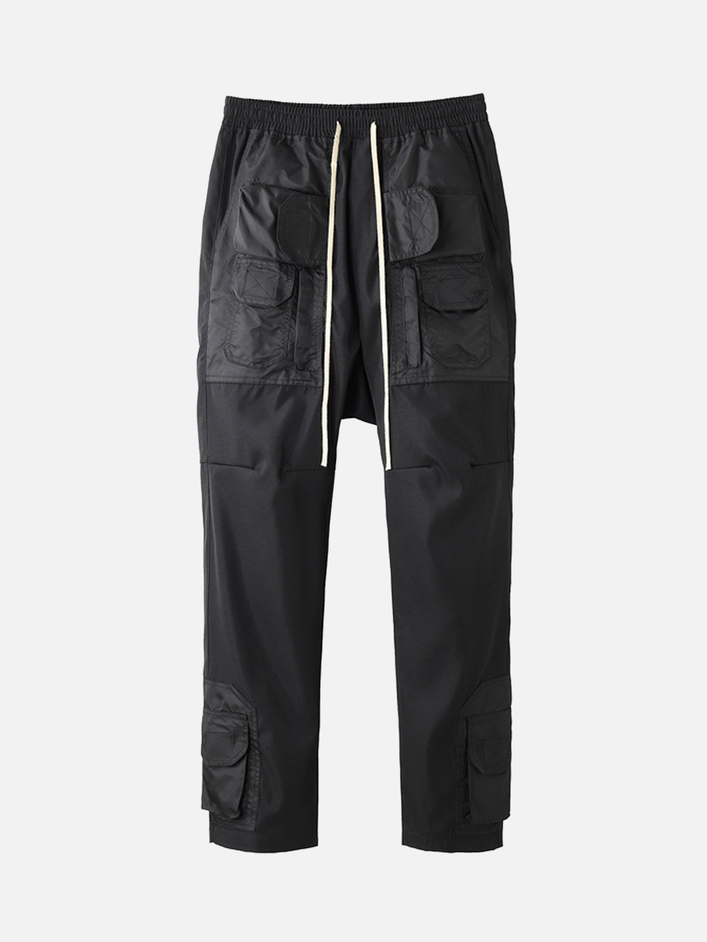 The Supermade Contrast Panel Drawstring Lounge Cargo Pants -1172